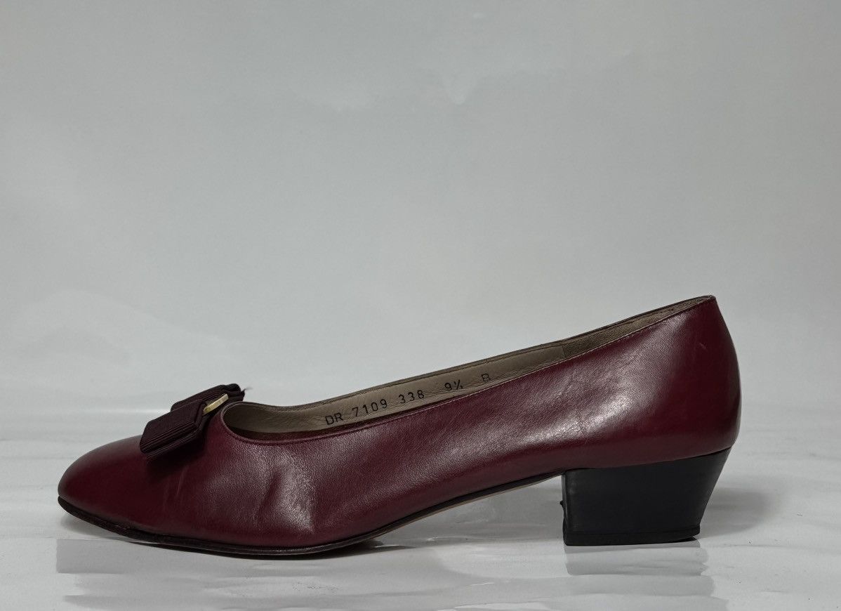 Salvatore Ferragamo Salvatore Ferragamo Women’s Shoes Herl Leather Size 9.5 Size US 9.5 / IT 39.5 - 5 Thumbnail