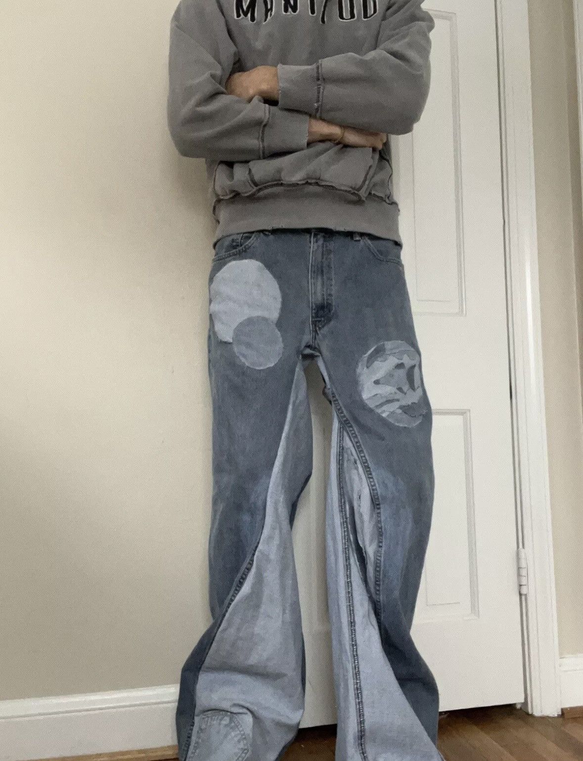 Japanese Brand Custom "Fish Tank" Denim Jeans 1 of 1 Size US 32 / EU 48 - 9 Thumbnail