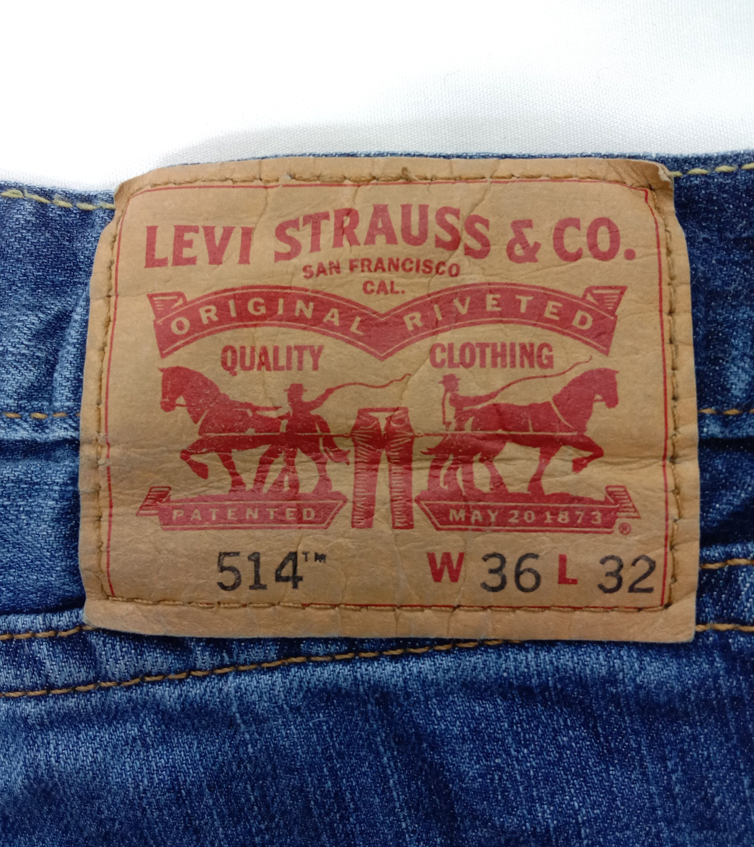 Levi's Vintage Levi’s 514 Jeans Blue Wash Distressed Denim Size US 36 / EU 52 - 15 Thumbnail