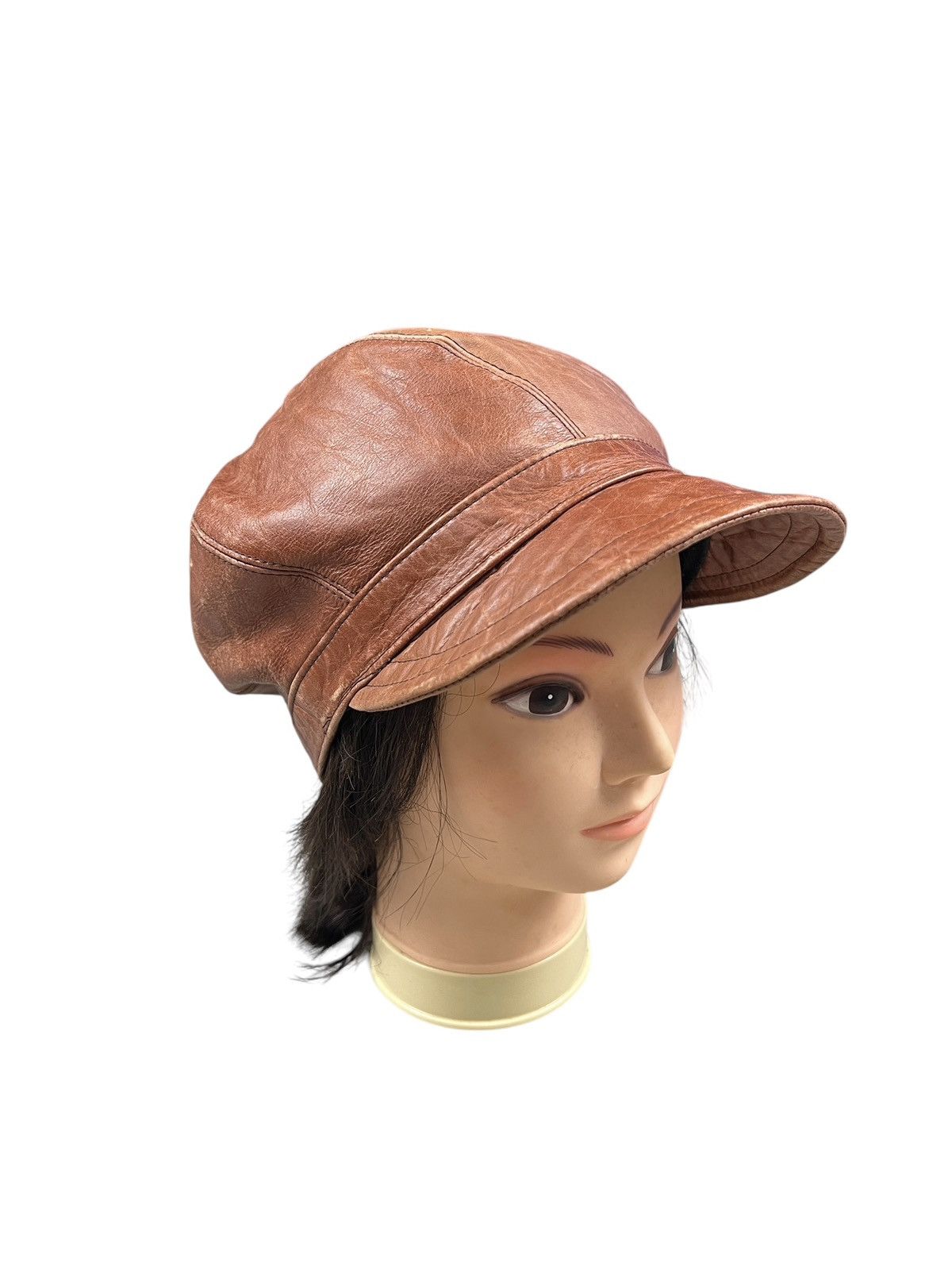 CA4LA × Leather Vintage CA4LA Leather Newsboy Hat Size ONE SIZE - 5 Thumbnail