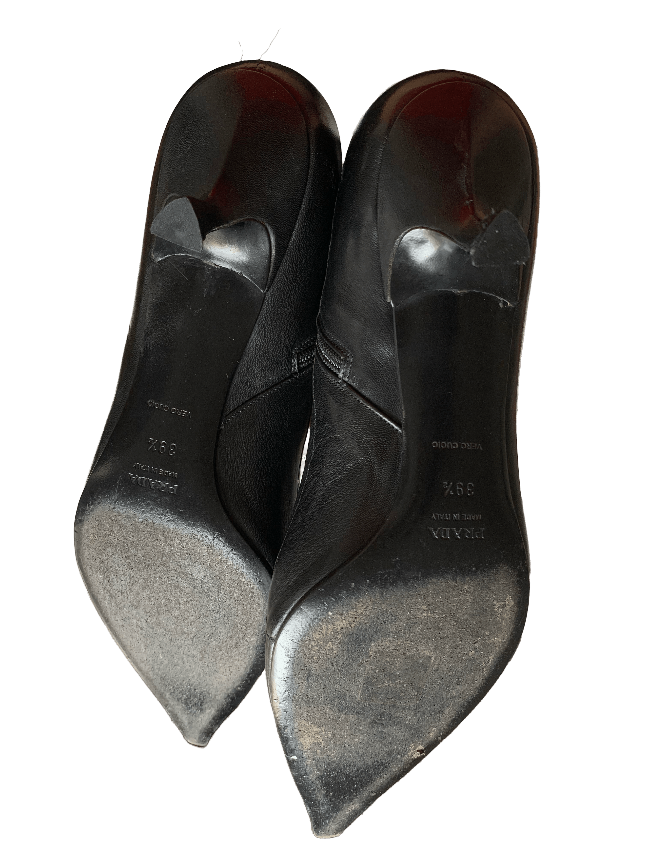 Prada 90s Prada leather kitten heels boots Size US 8.5 / IT 38.5 - 5 Thumbnail