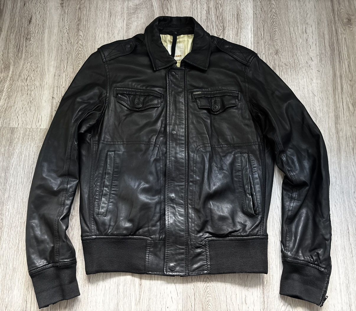 Diesel Diesel Single Rider Leather jacket Size US S / EU 44-46 / 1 - 1 Thumbnail