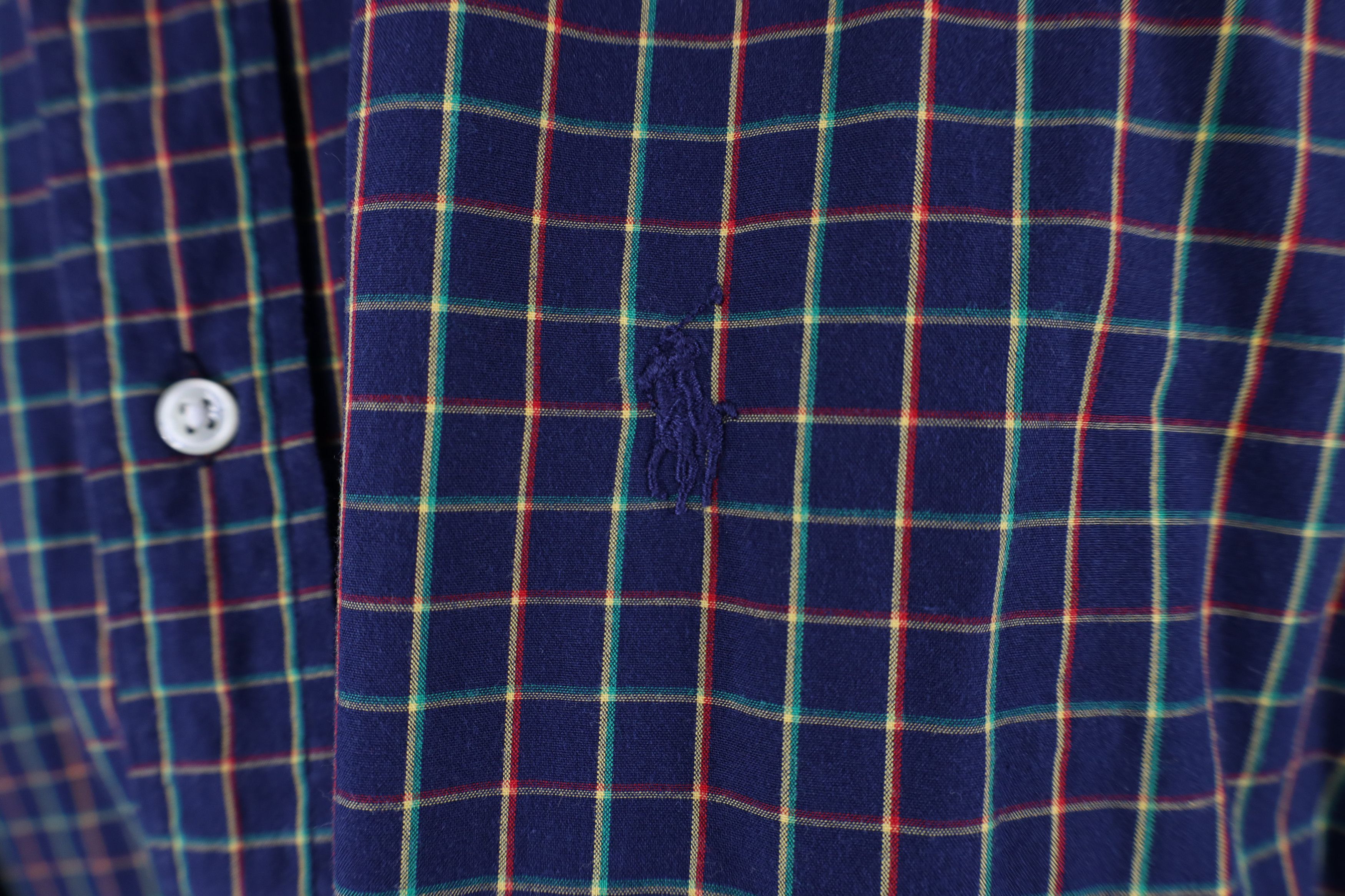 Ralph Lauren × Vintage Vintage 90s Ralph Lauren Fit Collared Button Down Shirt Size US L / EU 52-54 / 3 - 4 Thumbnail