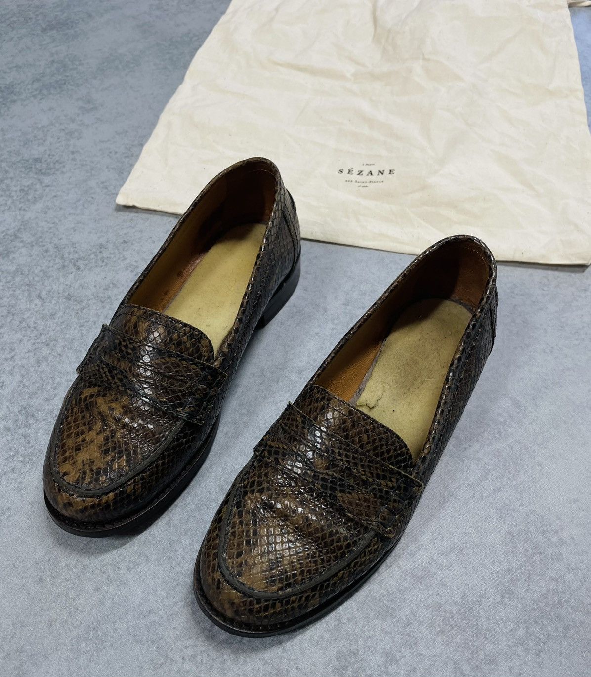 Sezane SEZANE Brown Leather Loafers Classic Flats Size 37 Size US 7 / IT 37 - 9 Thumbnail