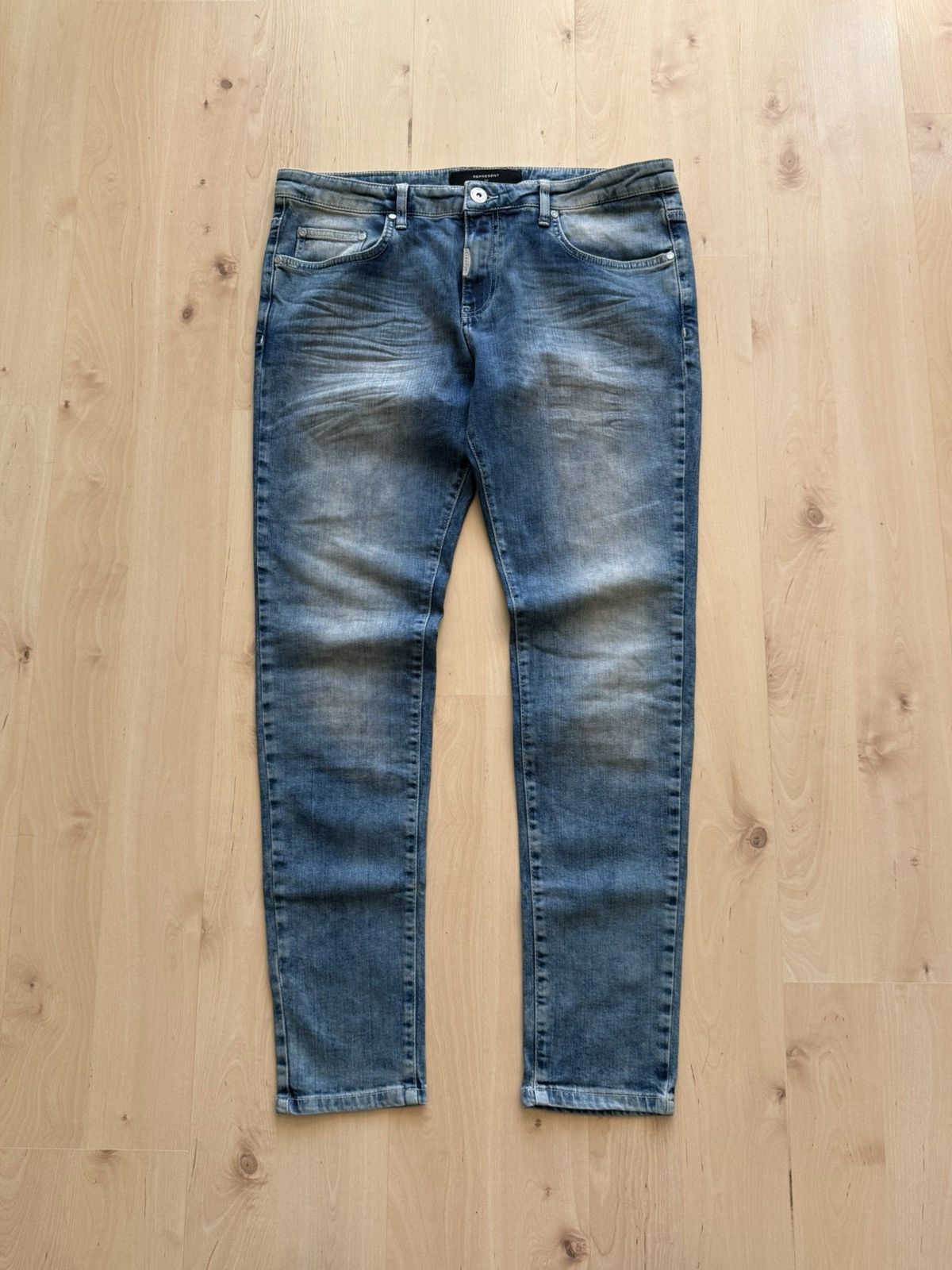Represent Clo. Represent essential biker jeans new blue denim Size US 34 / EU 50 - 1 Thumbnail