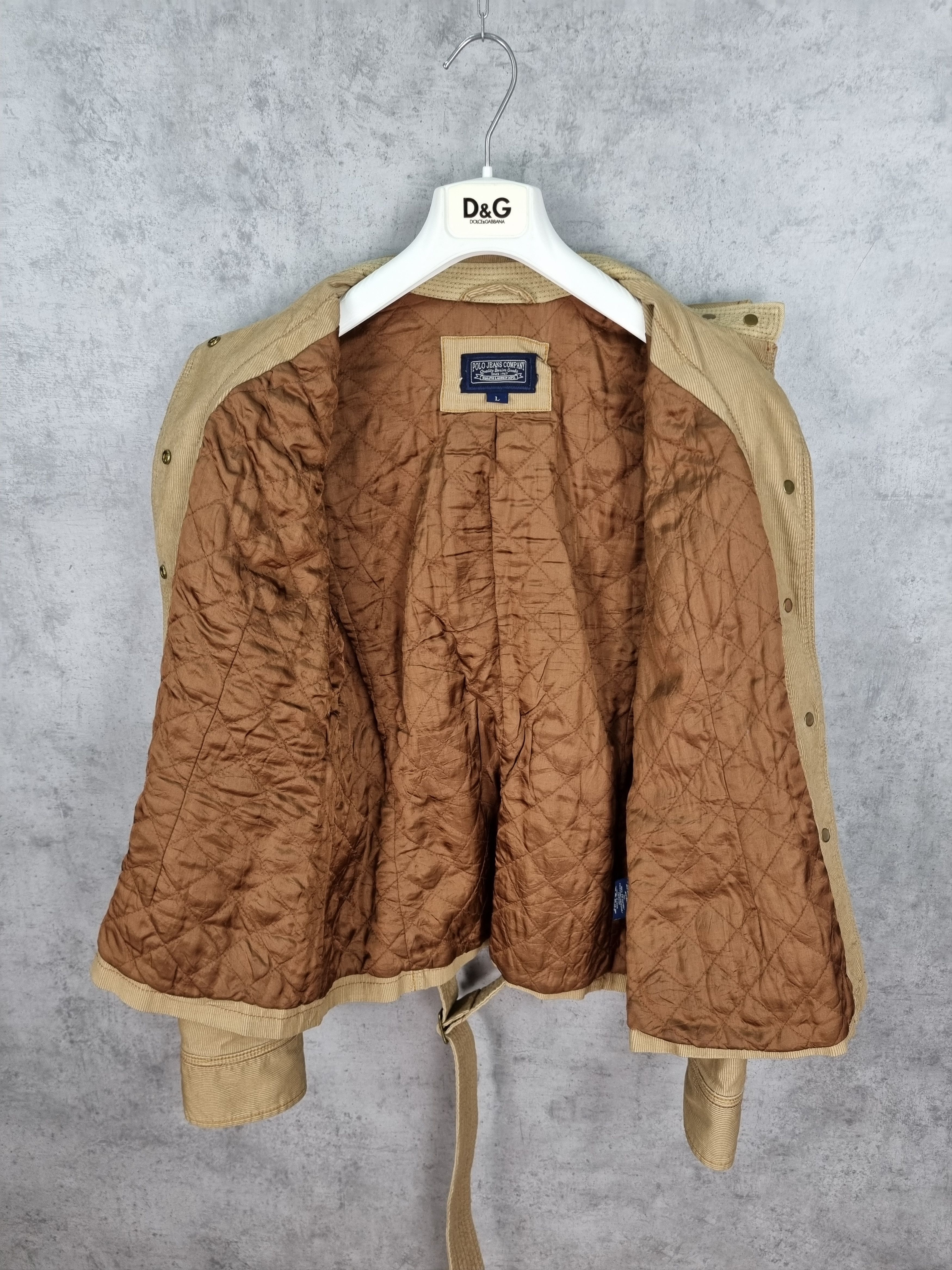 Polo Ralph Lauren × Ralph Lauren Ralph Lauren Corduroy Military Style Blazer Light Jacket Size L / US 10 / IT 46 - 5 Thumbnail
