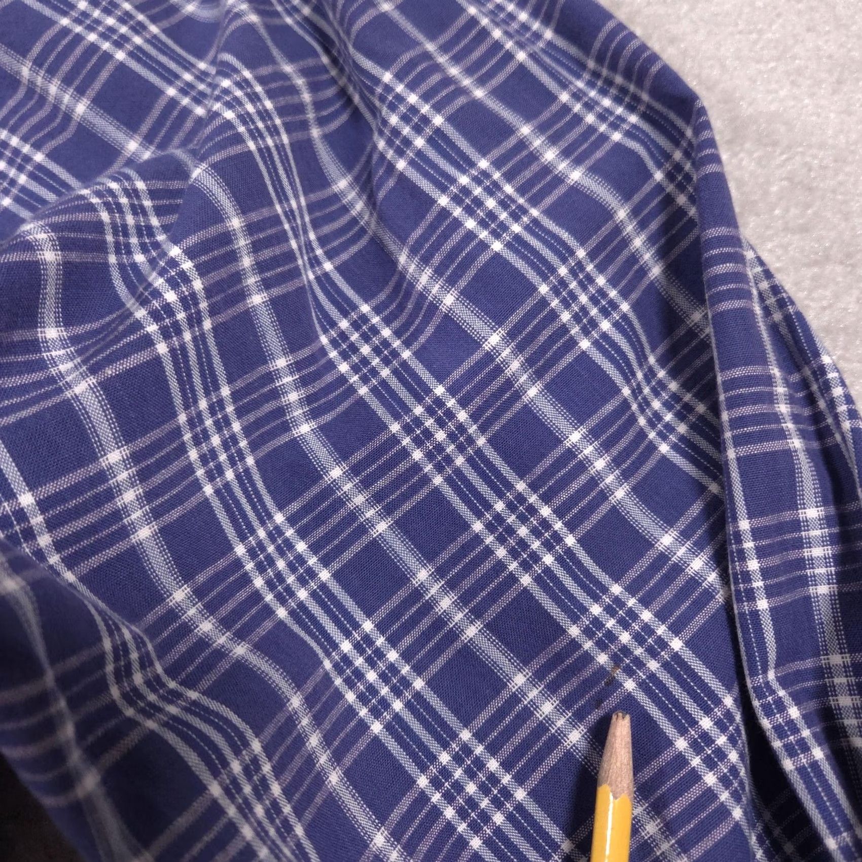 Wrangler Wrangler Rugged Wear Shirt Mens XL Blue Plaid Button-Down Long Sleeve Outdoor Mens XL Blue Plaid Shirt Size US XL / EU 56 / 4 - 5 Thumbnail