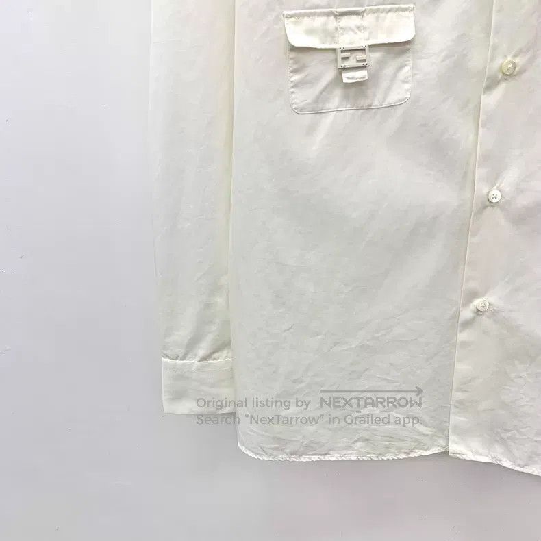Fendi Fendi size 39 22 Model White Multi-Pocket Cotton Collar Sin Size US XS / EU 42 / 0 - 4 Thumbnail