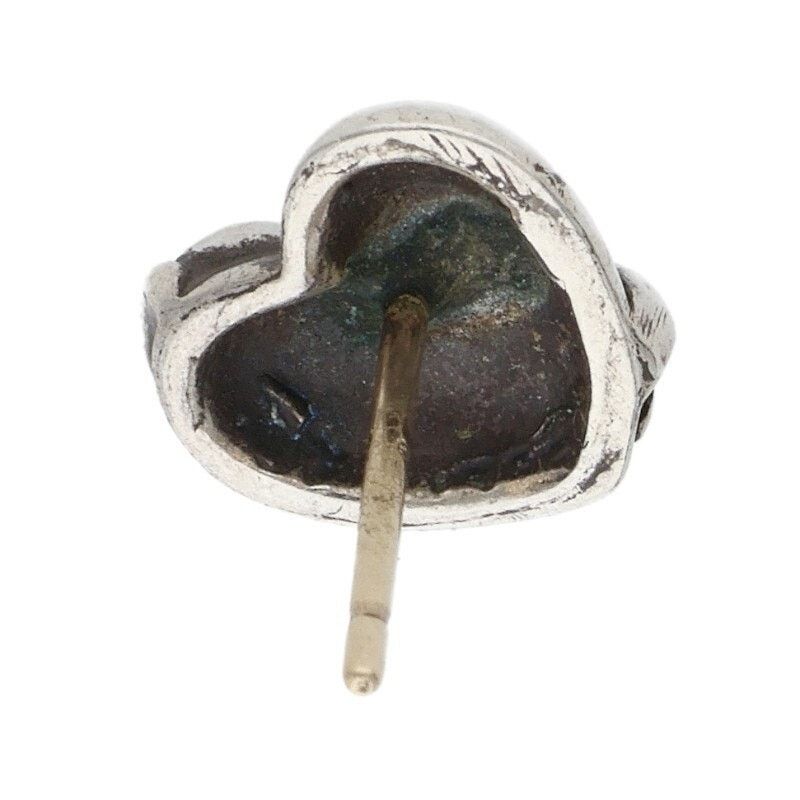 Chrome Hearts Chrome Hearts Silver Heart Stud Earring Size ONE SIZE - 3 Thumbnail