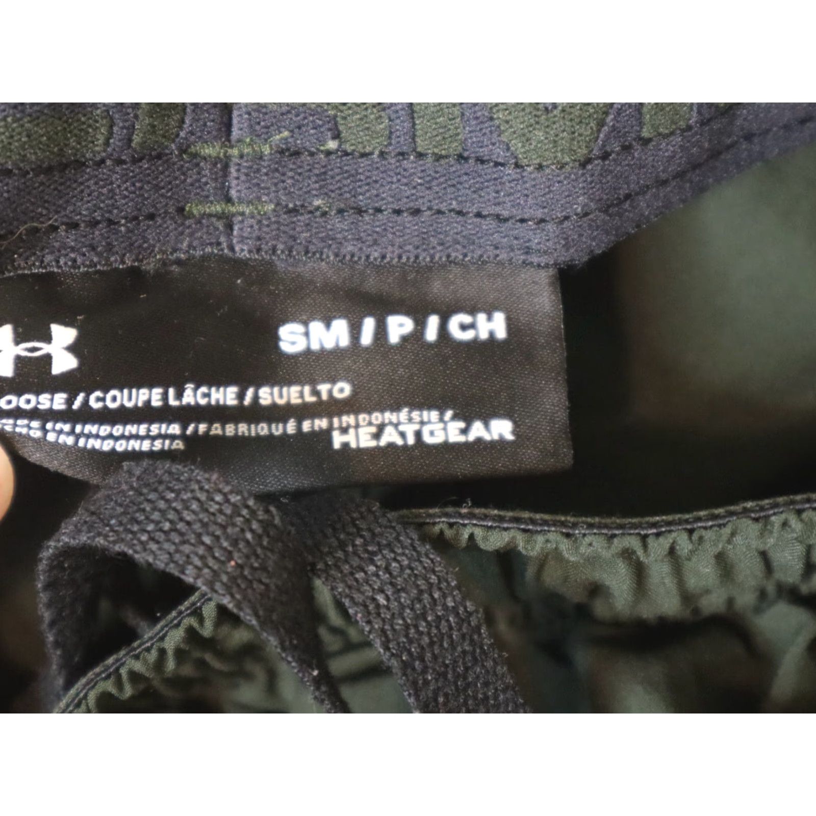 Under Armour Under Armour Heatgear Graphic Shorts Mens S Black Elastic Waist Activewear Yoga Size US 29 - 6 Thumbnail