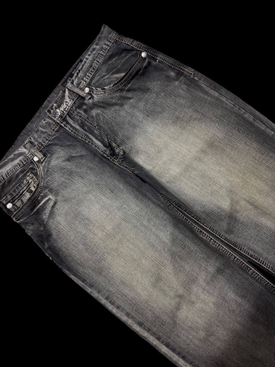 Japanese Brand BAGGY - Waist 37 Axel 🇯🇵 Mudwash Sick Style Distressed Jeans Size US 37 - 6 Thumbnail