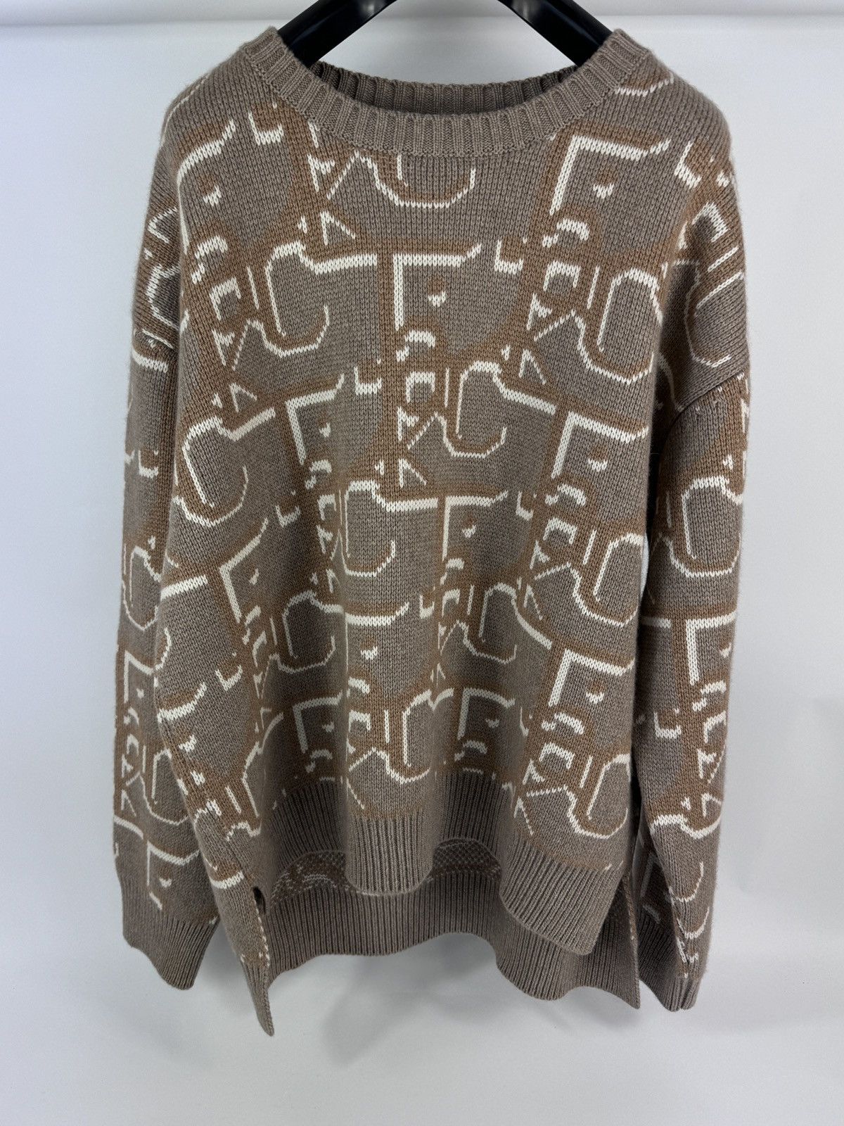 Dior × Travis Scott CACTUS JACK OBLIQUE CASHMERE LOGO PRINT KNIT JUMPER Size US XL / EU 56 / 4 - 1 Thumbnail