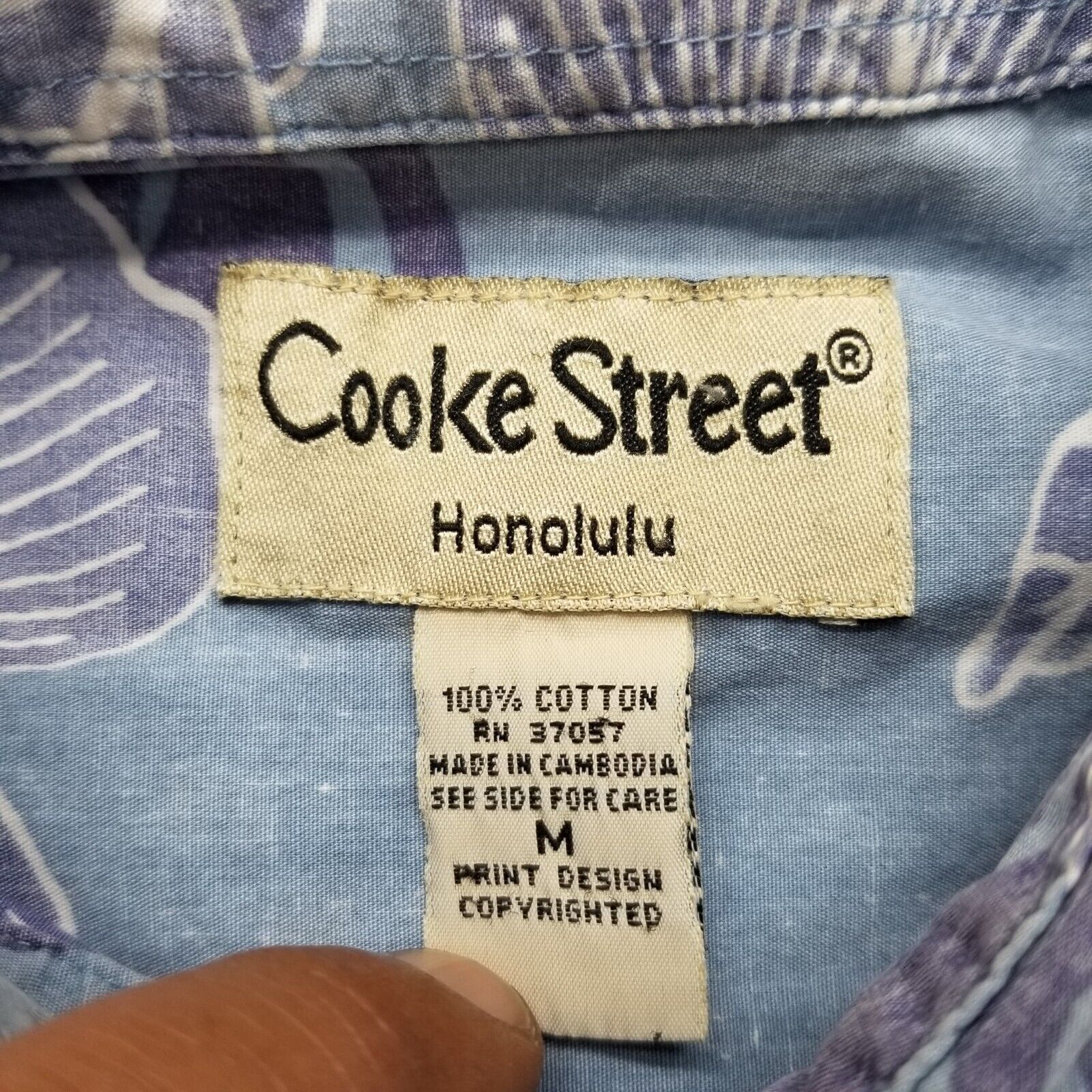Other Cooke Street Shirt Men Medium Hawaiian Floral Button Up Size US M / EU 48-50 / 2 - 4 Thumbnail
