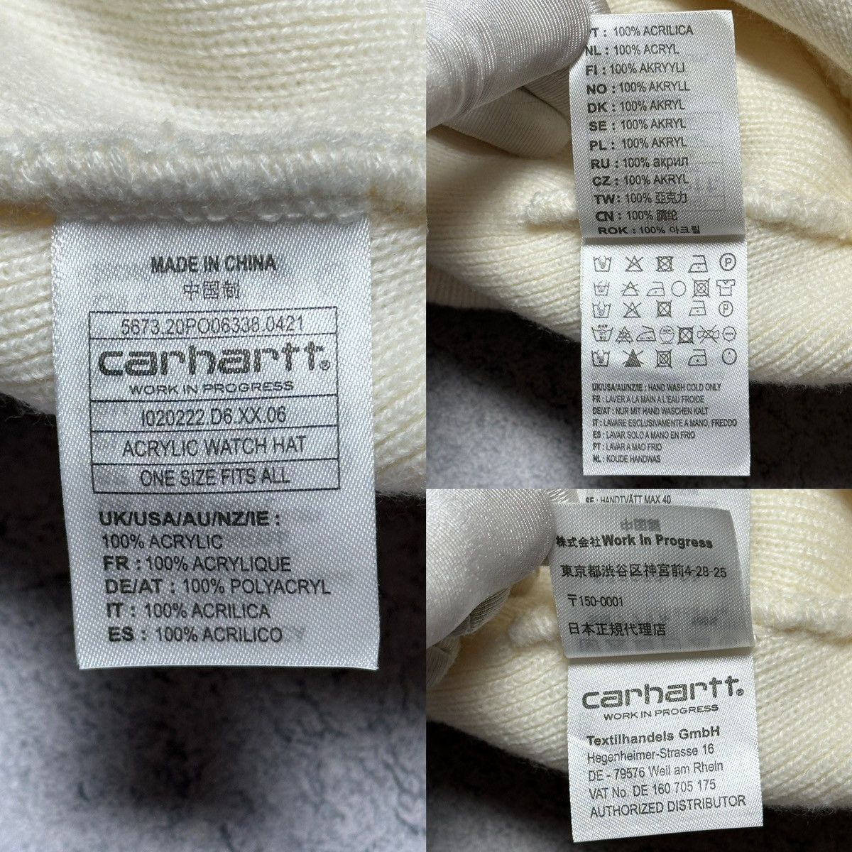 Carhartt Wip Carhartt Acrylic Watch Beanie Hat Size ONE SIZE - 7 Thumbnail