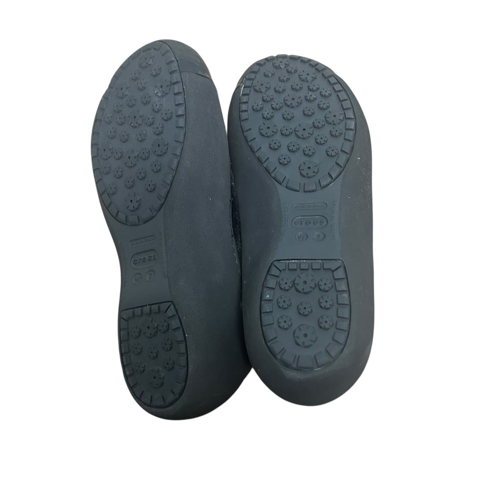 Crocs Crocs Black Fur Lined Flats Sz 7 Size US 7 / IT 37 - 5 Thumbnail
