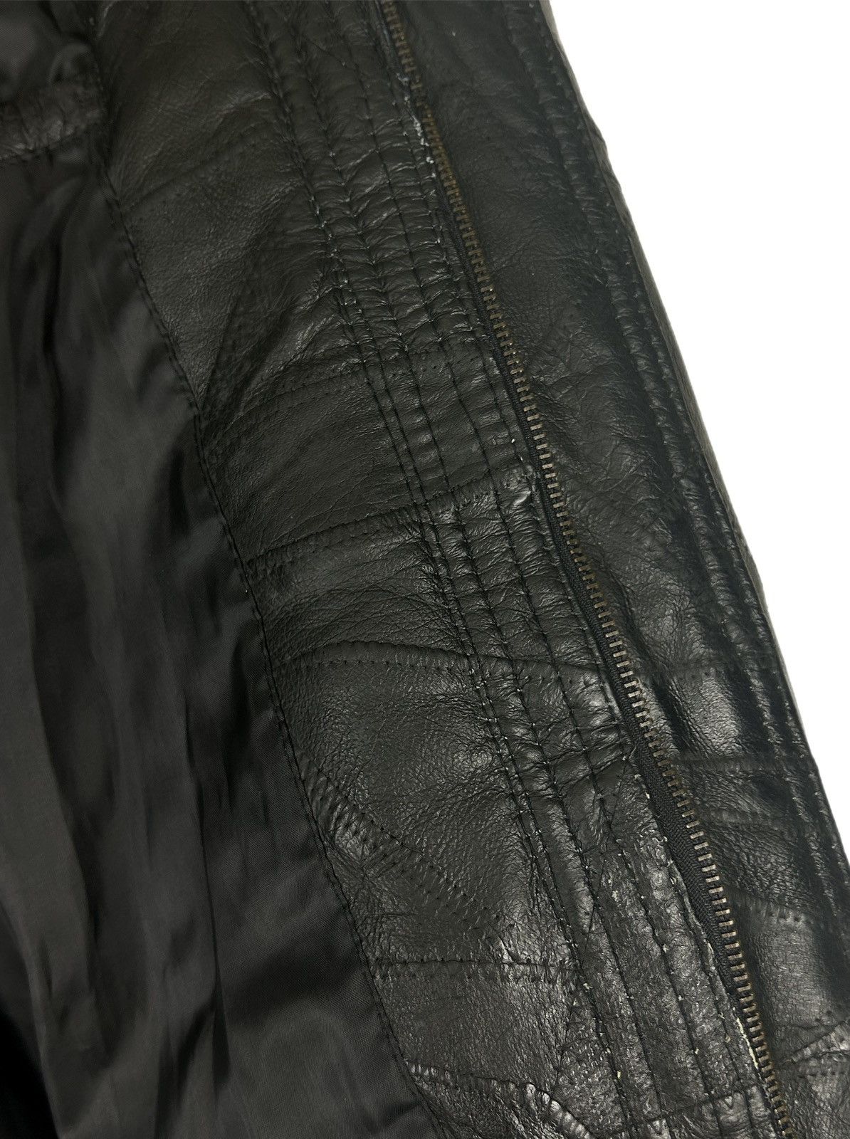Genuine Leather Italian Stone Navarre Leather Patchwork Jacket Size US L / EU 52-54 / 3 - 8 Thumbnail
