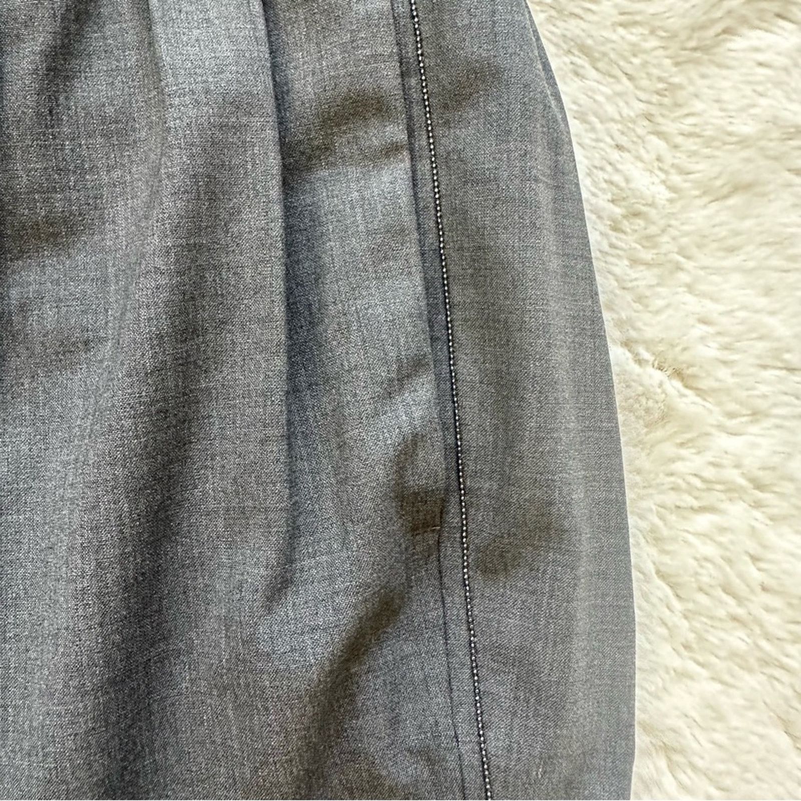 Brunello Cucinelli Brunello Cucinelli women wool pants size 6 US Retail 2250$ Size 28" / US 6 / IT 42 - 9 Thumbnail