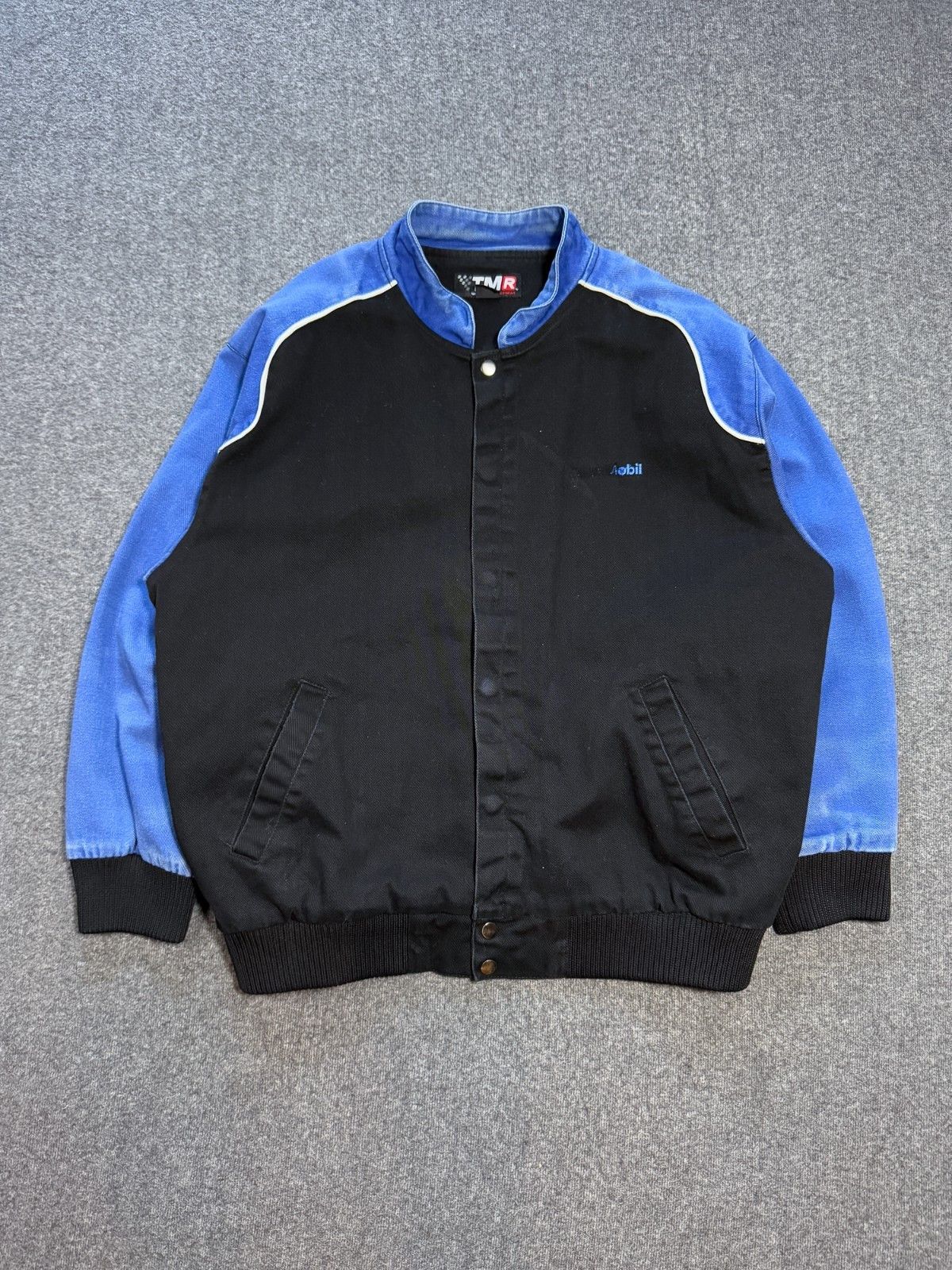 Vintage Heavyweight Racing Denim Bomber Embroidered Moto Zip XL Size US XL / EU 56 / 4 - 7 Thumbnail