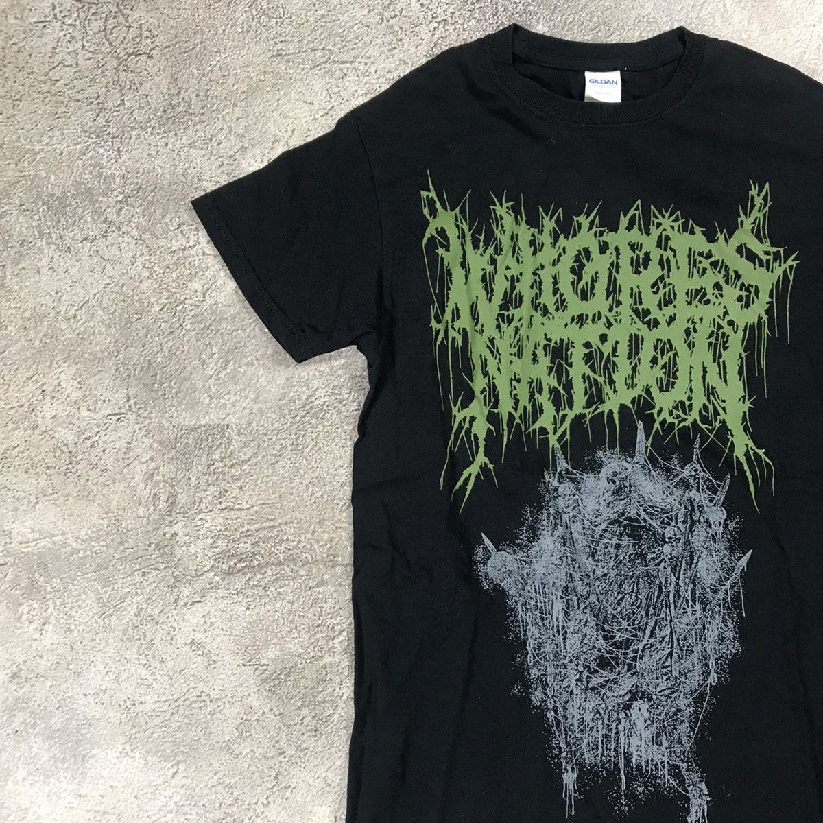 Vintage Vintage Y2K Graphic Tee Dead Face Horror Skull Grunge Slim S Size US S / EU 44-46 / 1 - 3 Thumbnail