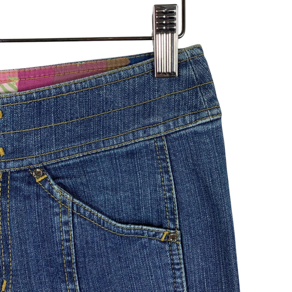 Sonia Rykiel × Vintage Vintage SONIA RYKIEL women flared reconstructed blue jeans Size 30" / US 8 / IT 44 - 11 Thumbnail