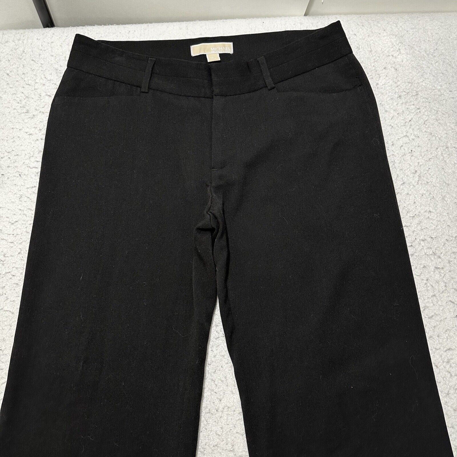 Other Michael Kors 6 Black Straight Leg Dress Pants 33x32 Size 28" / US 6 / IT 42 - 2 Thumbnail