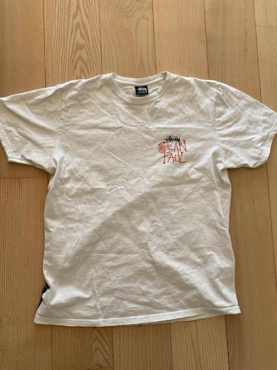 【STUSSY】 Stussy x Sean Paul T-Shirt White Stussy Sean Paul Tee White Men's - SS24 - US
