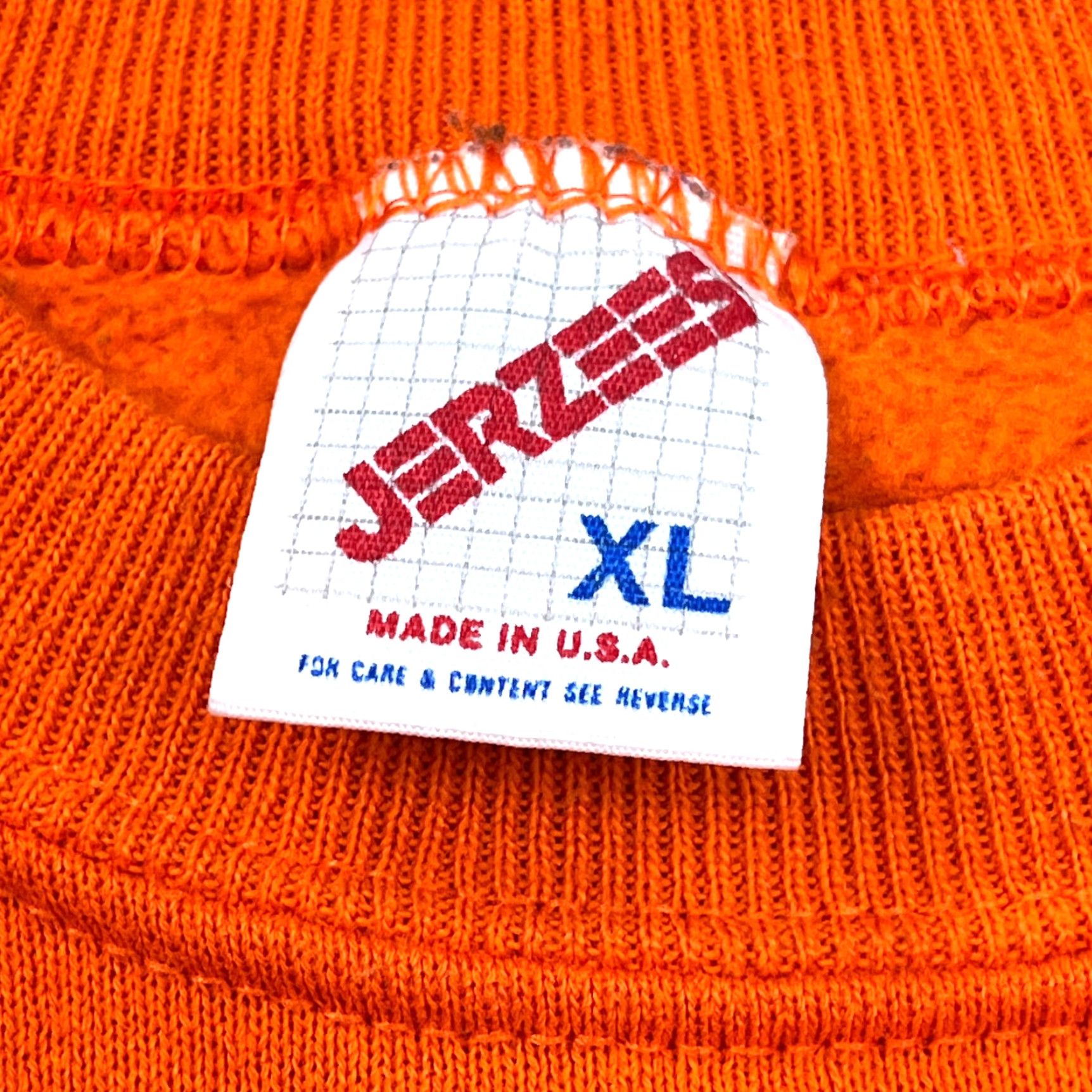 Jerzees VINTAGE Jerzees Sweatshirt Men XL Orange Crew Neck Sweater 90s USA 50/50 Blank X Size US XL / EU 56 / 4 - 2 Thumbnail