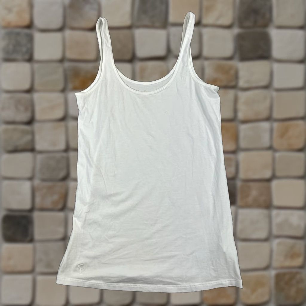 Lilly Pulitzer Lilly Pulitzer Shirt Womens Medium White Cotton Tank Top Size M / US 6-8 / IT 42-44 - 1 Thumbnail