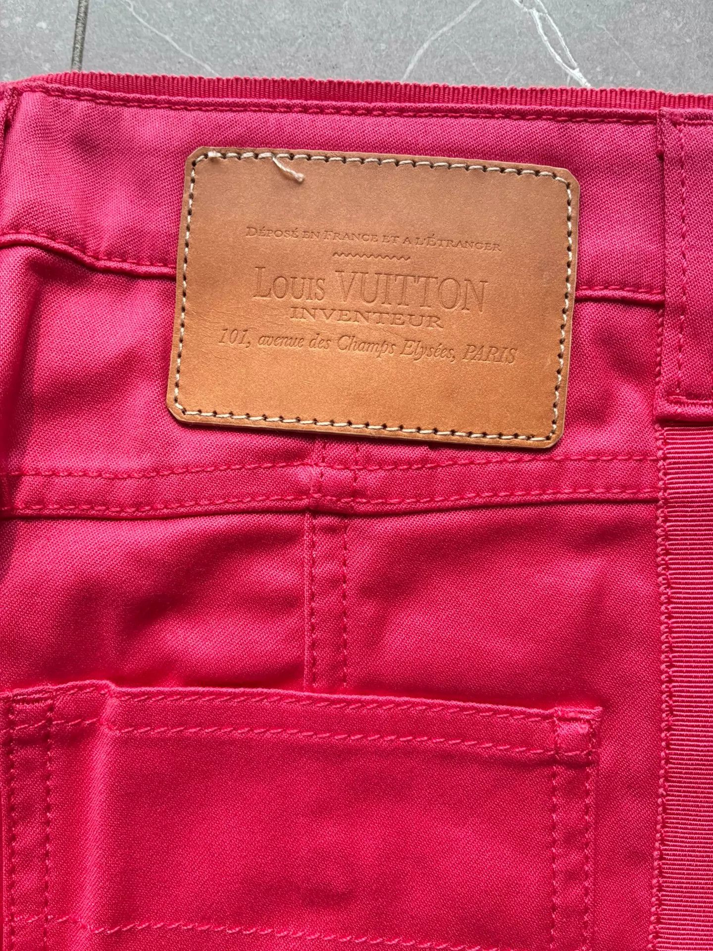 Louis Vuitton LV Fuchsia Womens Casual Pants 34 NWT Size 25" / US 0 / IT 36 - 4 Thumbnail