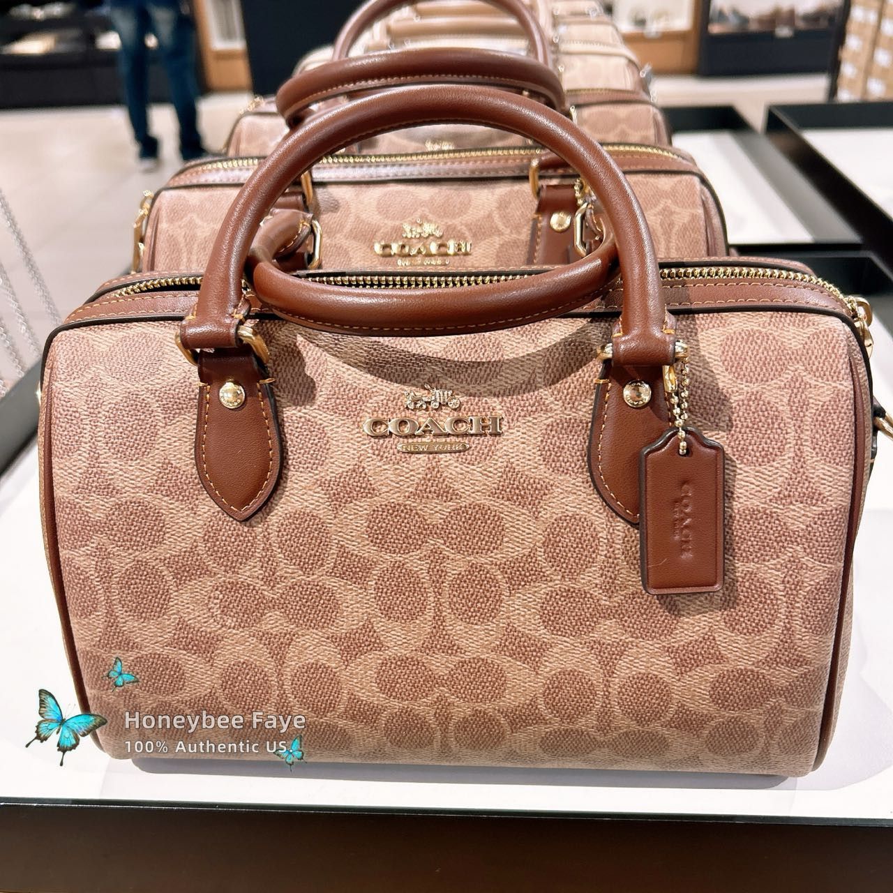 Coach Rowan Satchel Bag In Signature Canvas CV961 Size ONE SIZE - 2 Thumbnail