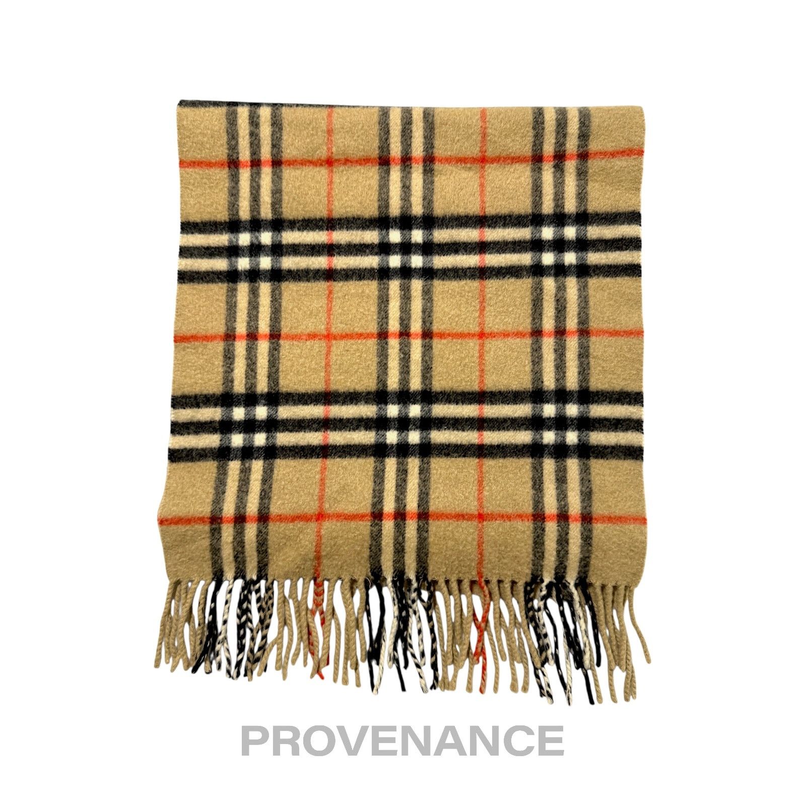 Burberry 🔴 Vintage Burberrys Scarf Nova Check 100% PURE CASHMERE Size ONE SIZE - 5 Thumbnail