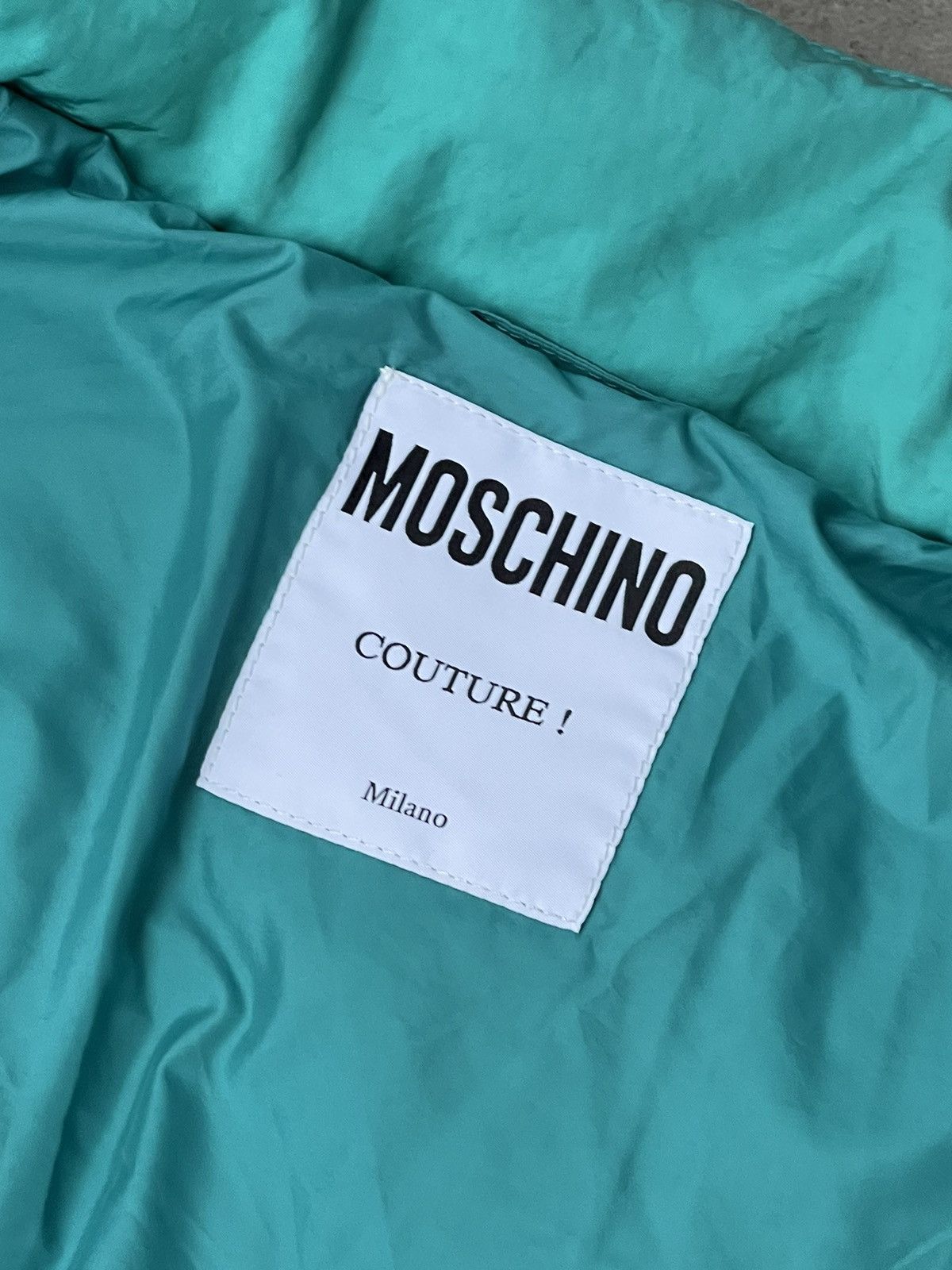 Moschino !DS! AW22 Moschino Vampire Winter Turqoise Puffer Jacket Size US M / EU 48-50 / 2 - 18 Thumbnail