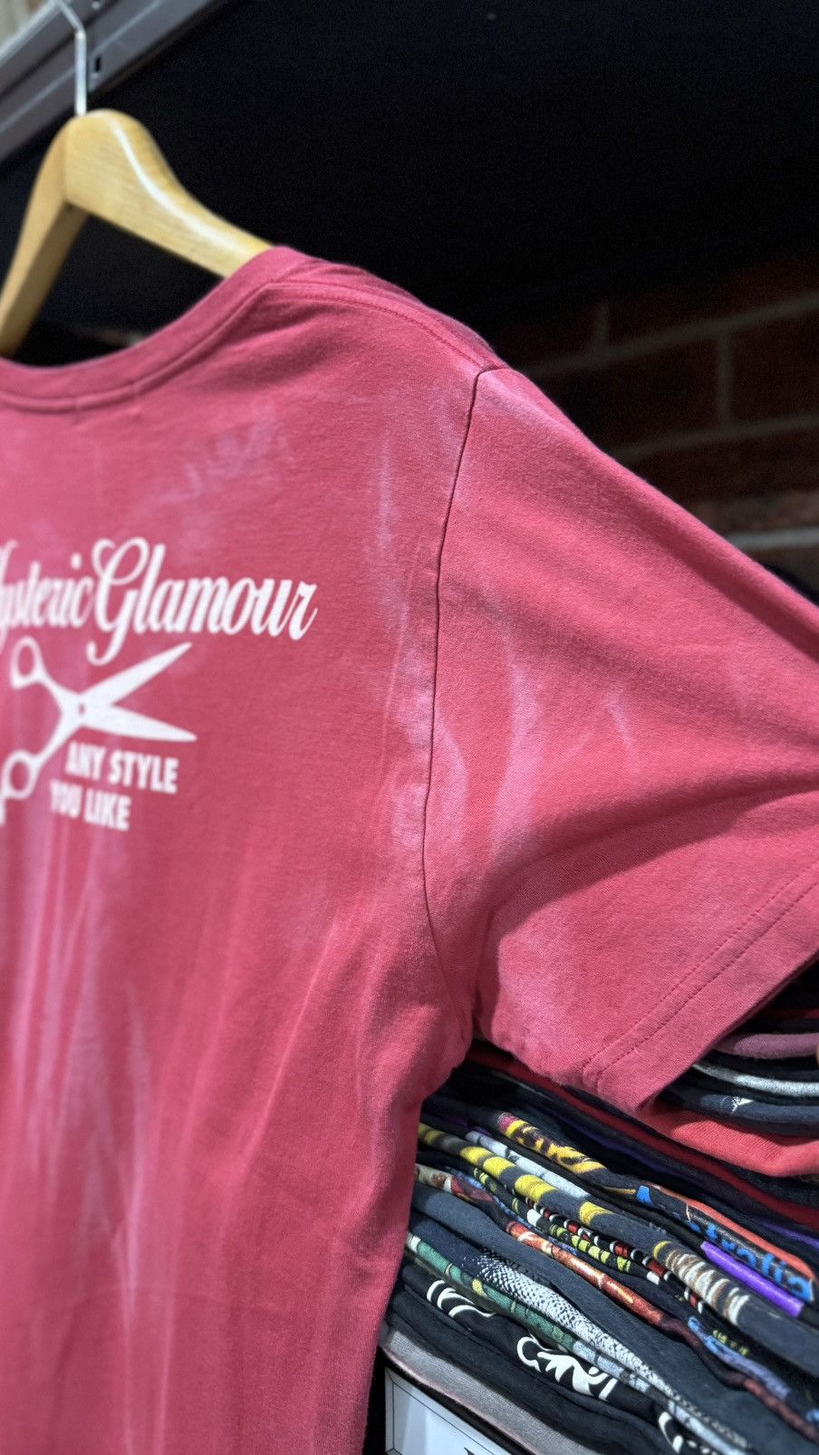 Hysteric Glamour Vintage Hysteric Glamour Beuty Salon Sun Faded V Net Tee Size US L / EU 52-54 / 3 - 14 Thumbnail