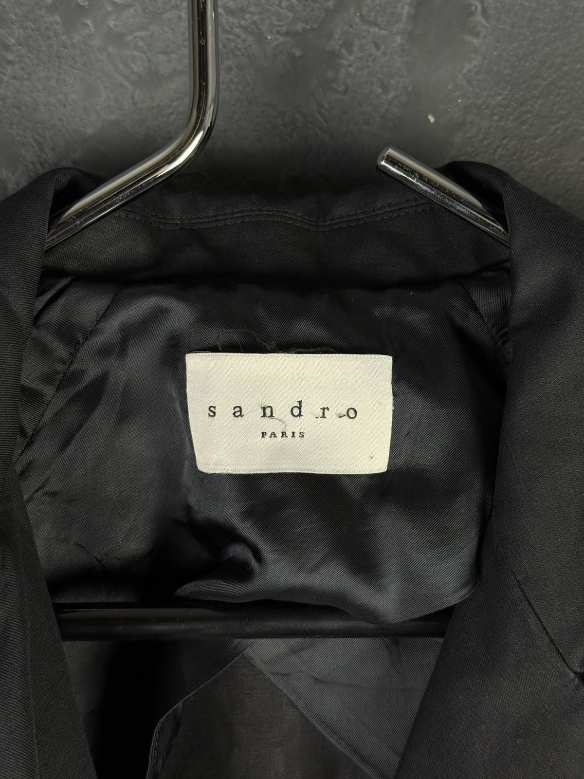 Sandro Women's Sandro Paris Dark Blue Trench Coat Belted Size 36 Size XS / US 0-2 / IT 36-38 - 8 Thumbnail