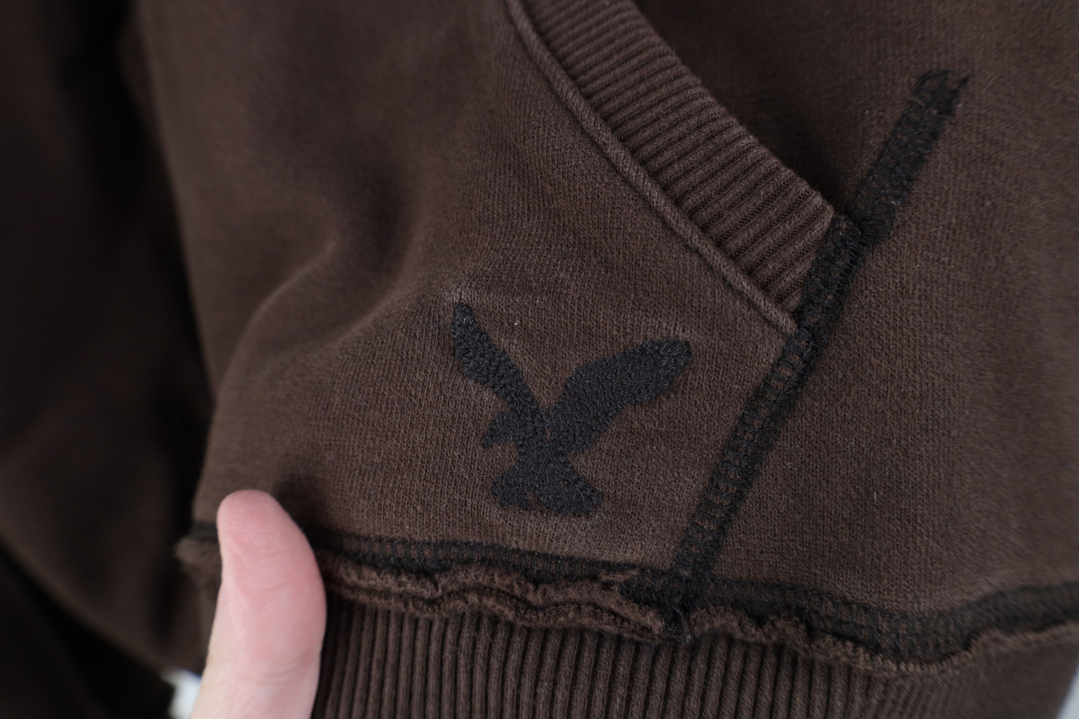 American Eagle Outfitters Vintage 90s Y2K American Eagle Babydoll Fleece Lined Hoodie Size XL / US 12-14 / IT 48-50 - 4 Thumbnail