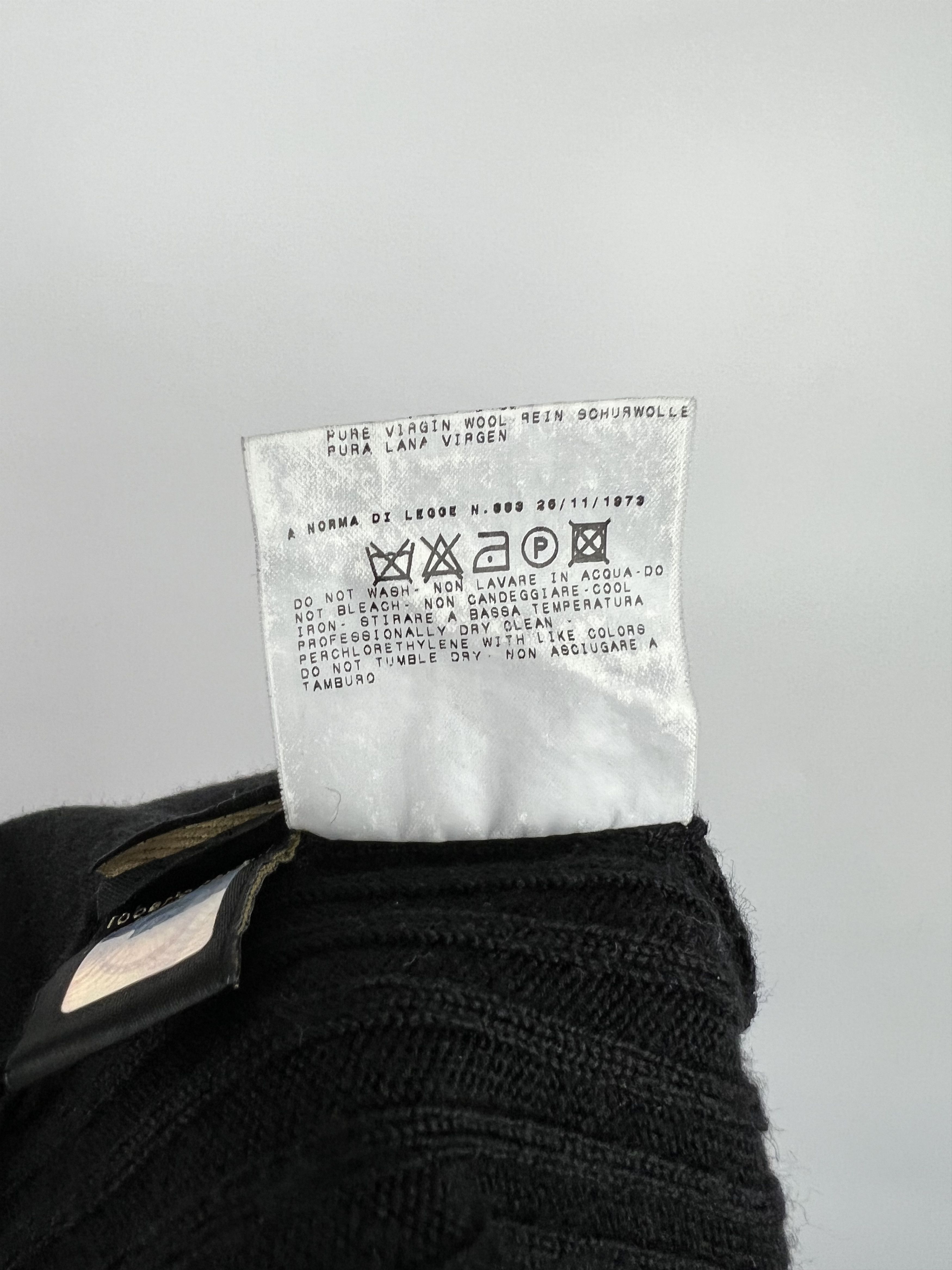 Just Cavalli × Roberto Cavalli Just Cavalli Black Ribbed Wool Sweater Size L Size L / US 10 / IT 46 - 15 Thumbnail