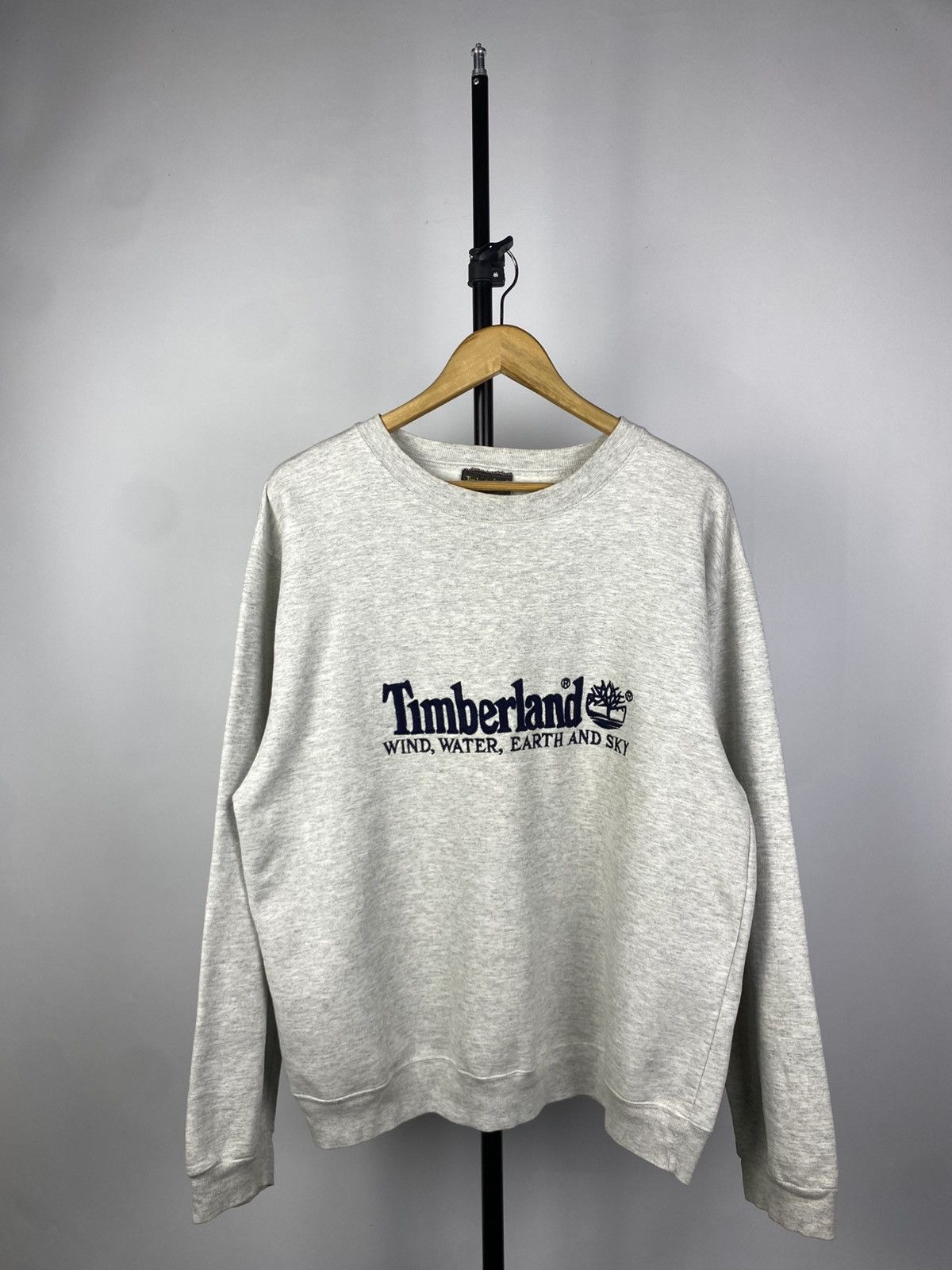 Timberland × Vintage Vintage 90s Timberland BOXY Fit Big Logo Vintage Sweatshirt Size US M / EU 48-50 / 2 - 1 Thumbnail