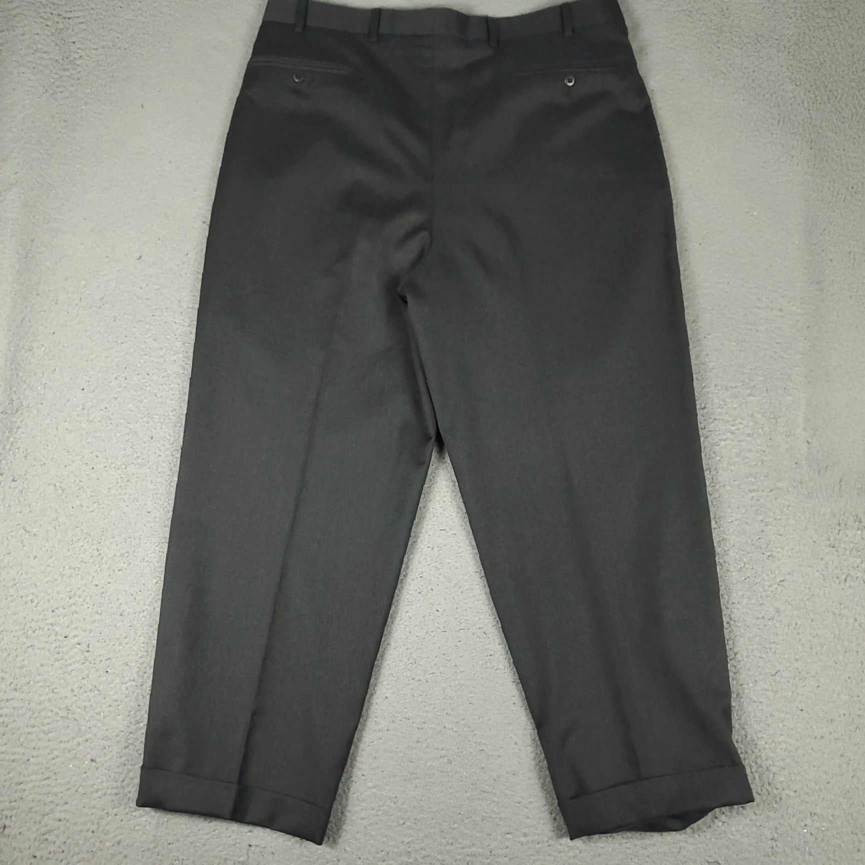 Zanella Zanella Pants Mens 36x28 Gray Wool Pleated Trousers Chino Dress Pants Cuffed Straight Pocket Slacks Brand Zanella Men Regular Vintage No Size US 36 / EU 52 - 7 Thumbnail