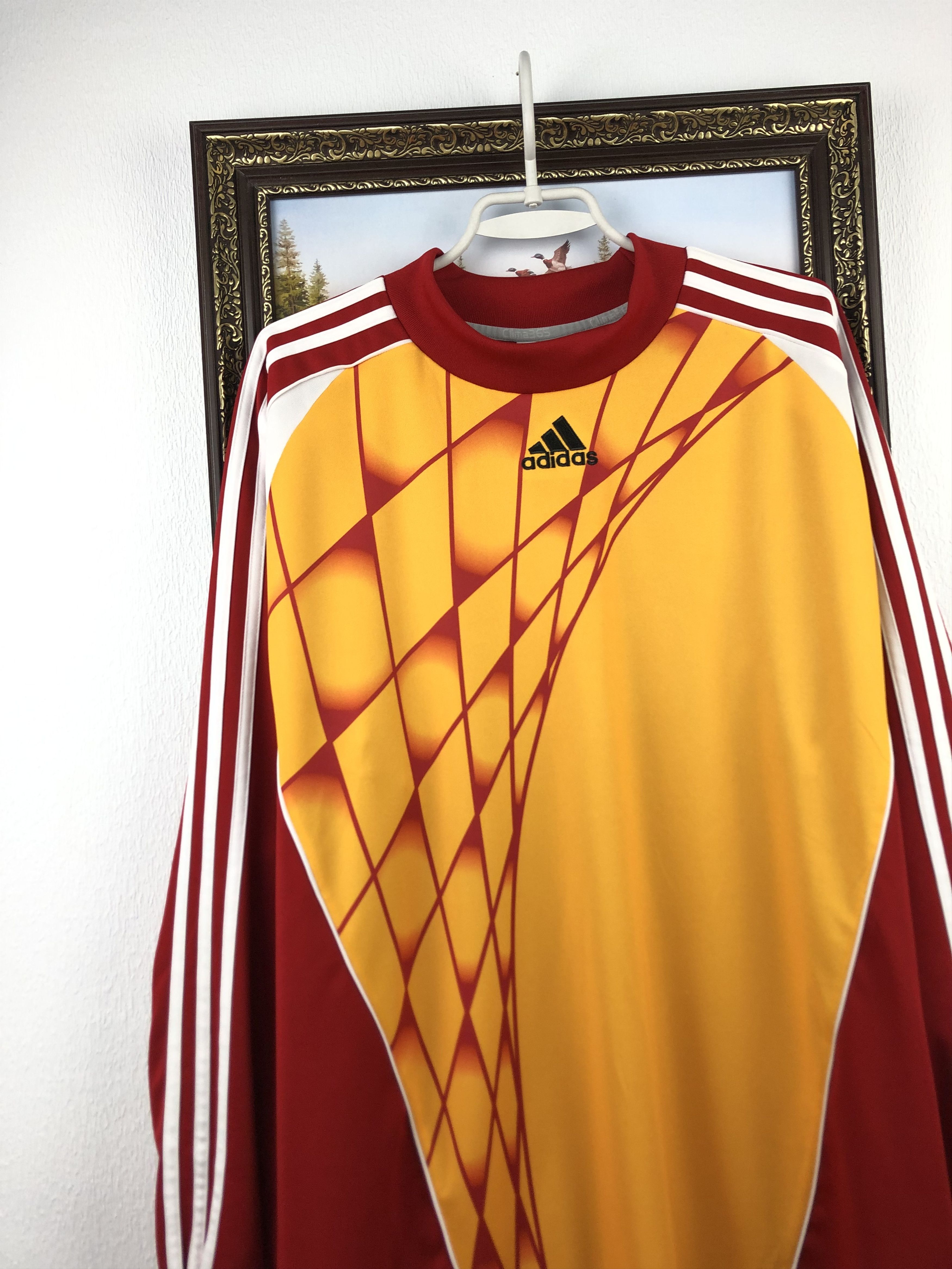 Adidas Vintage Football Goalkeeper Template Shirt Jersey Rare Size US XL / EU 56 / 4 - 3 Thumbnail