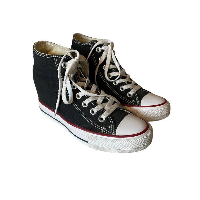 Chuck taylor all outlet star plaid lux wedge