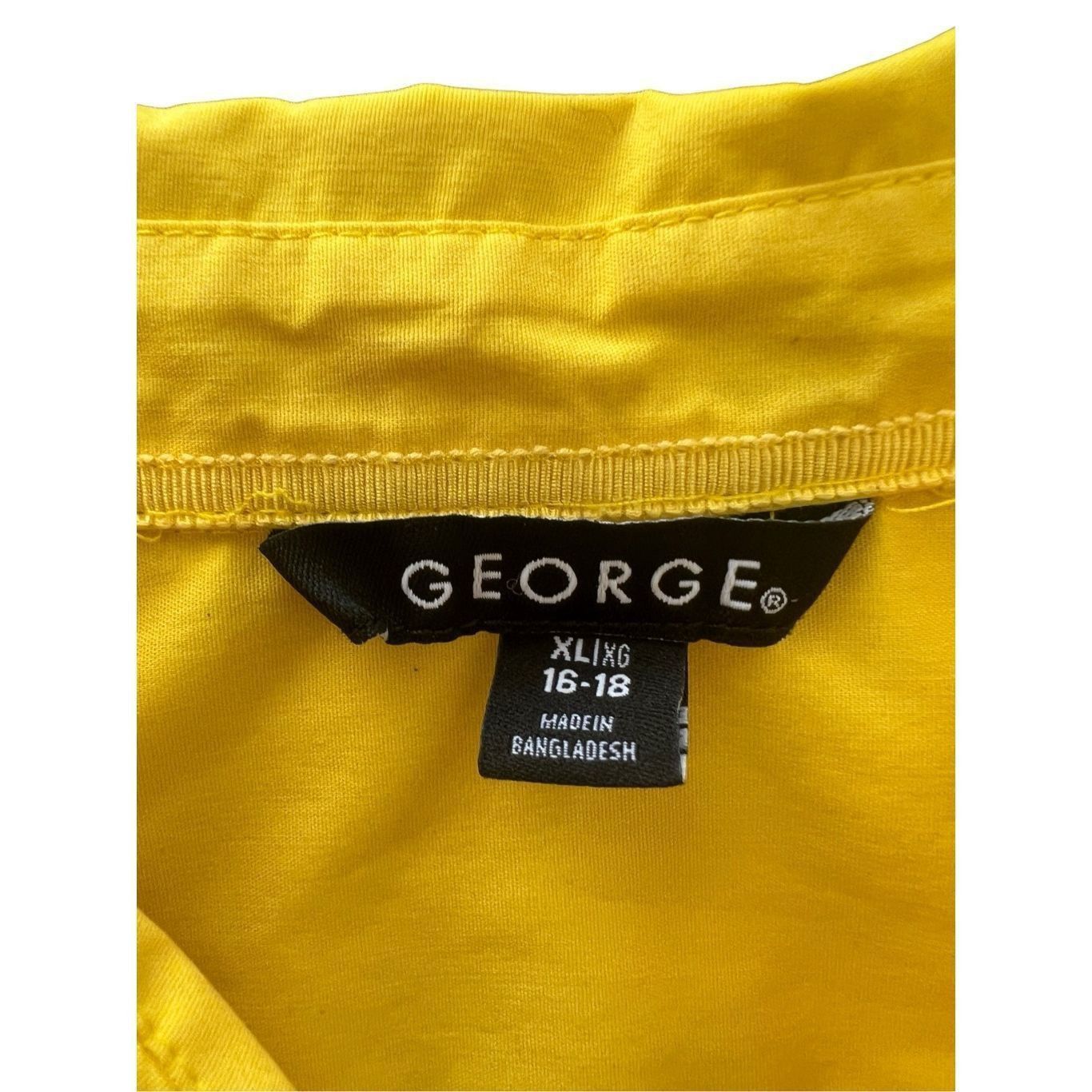 George George Studio Yellow Blouse size 16-18 Size XXL / US 16-18 / IT 52-54 - 6 Thumbnail