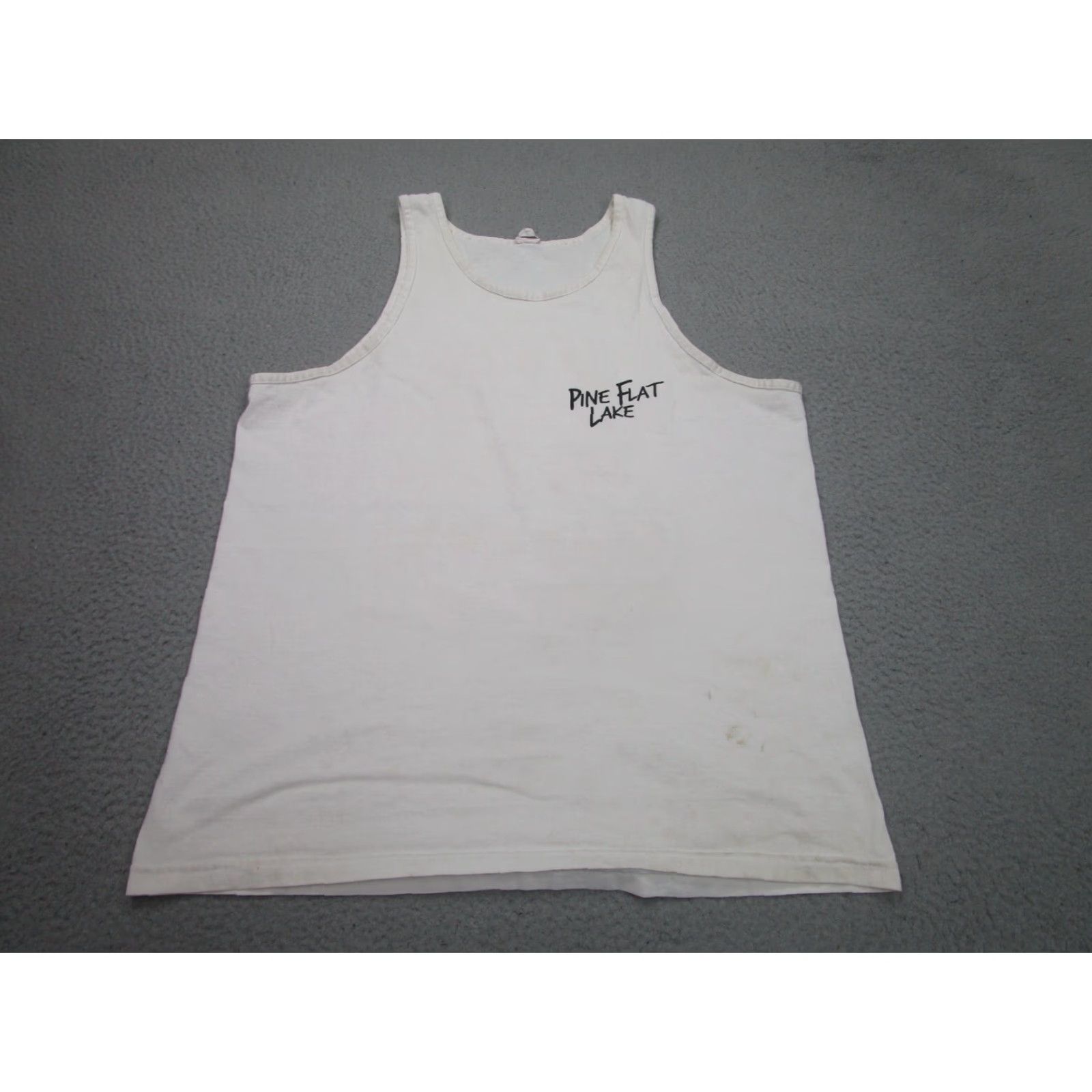 Vintage VINTAGE Water Worx Fisherman Tank Top Shirt Mens XL White Cotton Jersey 90s Grunge USA Size US XL / EU 56 / 4 - 2 Thumbnail