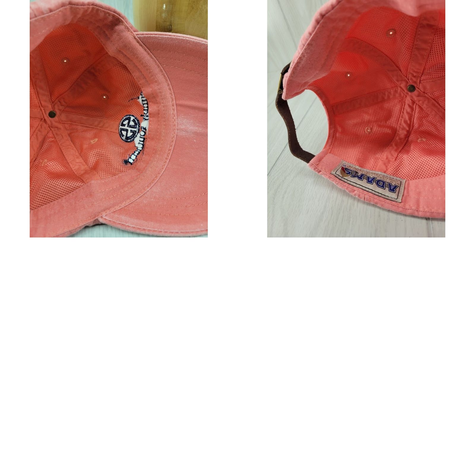 Vintage VINTAGE Simply Southern Collection Hat Peach Solid Distressed Cap Adjustable Womens Baseball Cap Adjustble Peach Ladies Canvas Logo Belt? Size ONE SIZE - 9 Thumbnail