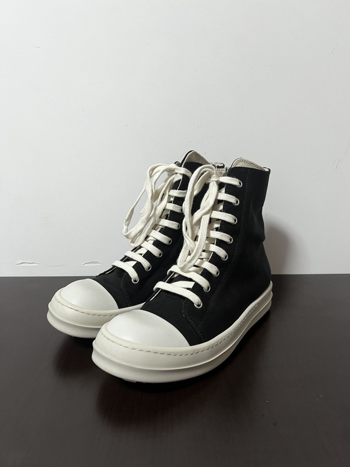 ひ*り様 Rick Owens drkshdw ramones sneakers Zebra Ramones in Black/Milk – SVRN