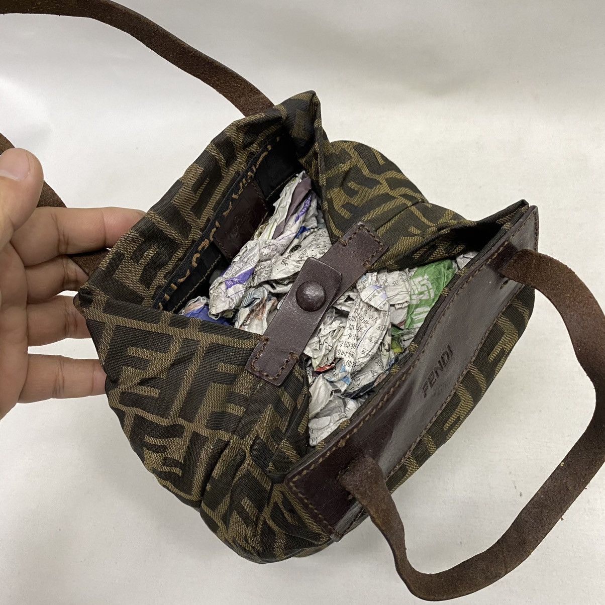 Fendi ‼️YES‼️ AUTHENTIC FENDI FF ZUCCA FORDABLE BAG Size ONE SIZE - 9 Thumbnail