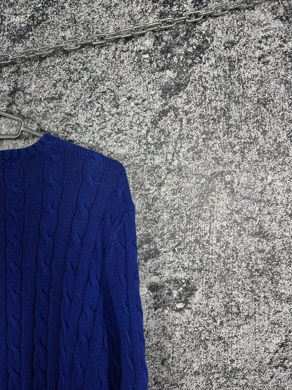 Polo Ralph Lauren Polo Ralph Lauren Cable Knit Sweater Pullover Blue Size M Size US M / EU 48-50 / 2 - 12 Thumbnail