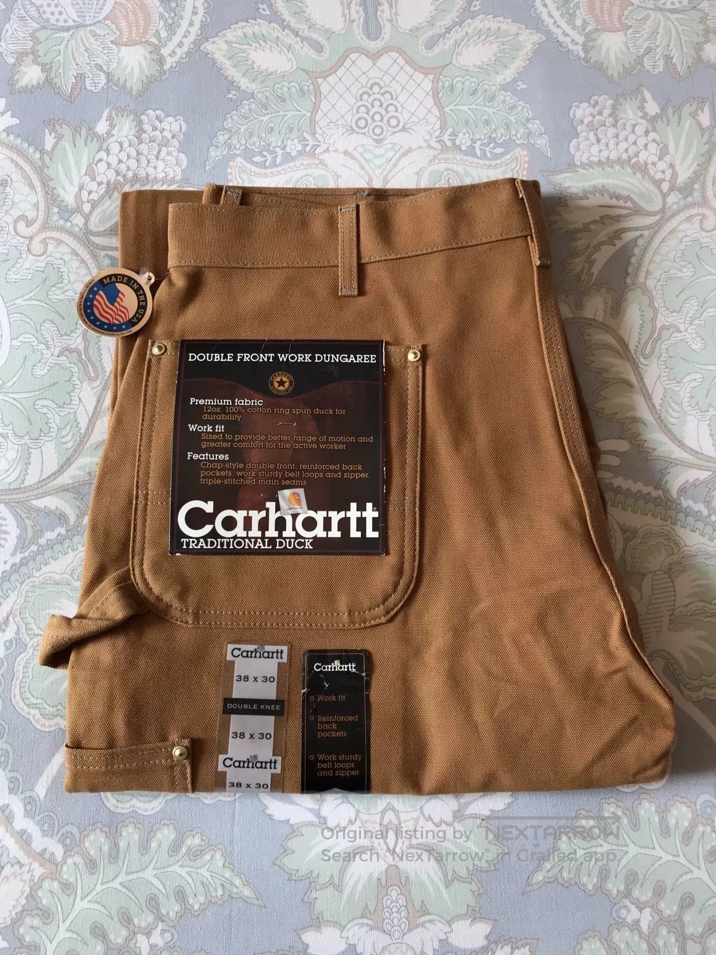 Carhartt Carhartt B01 BRN W38L30 Work Pants. Size US 38 / EU 54 - 1 Thumbnail