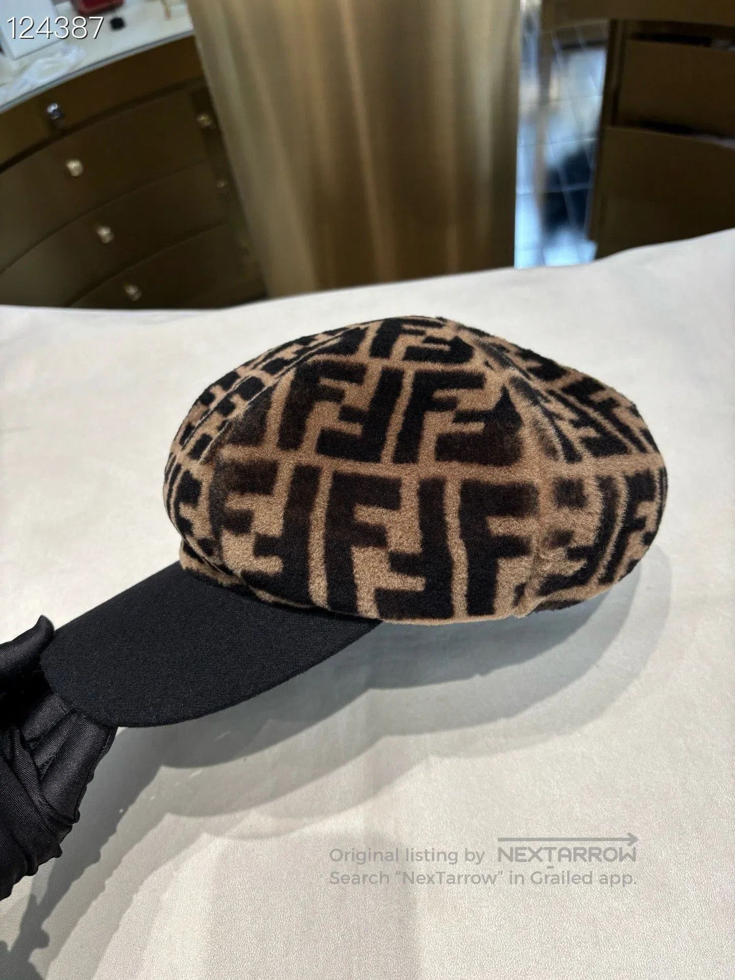 Fendi FENDI FF Print Wool Baseball Cap. Size ONE SIZE - 2 Thumbnail