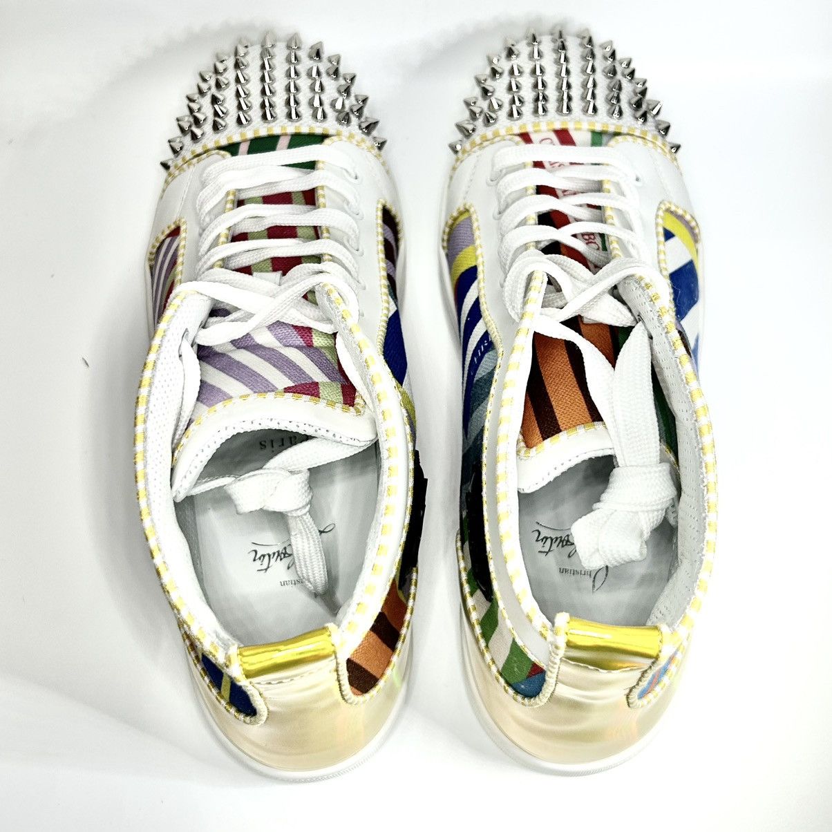Christian Louboutin New Christian Louboutin Lou Spikes Sneakers Mens Size 44.5 Size US 11.5 / EU 44-45 - 4 Thumbnail