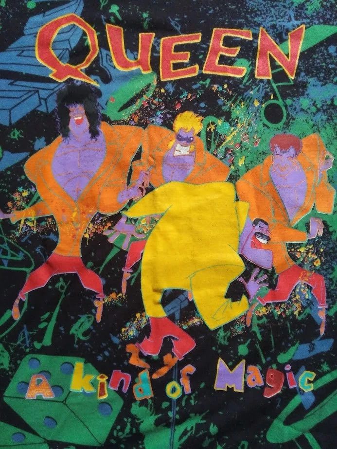 Band Tees Vintage Rare 1993 Queen Band A Kind Of Magic AOP XL T-shirt Size US XL / EU 56 / 4 - 2 Thumbnail